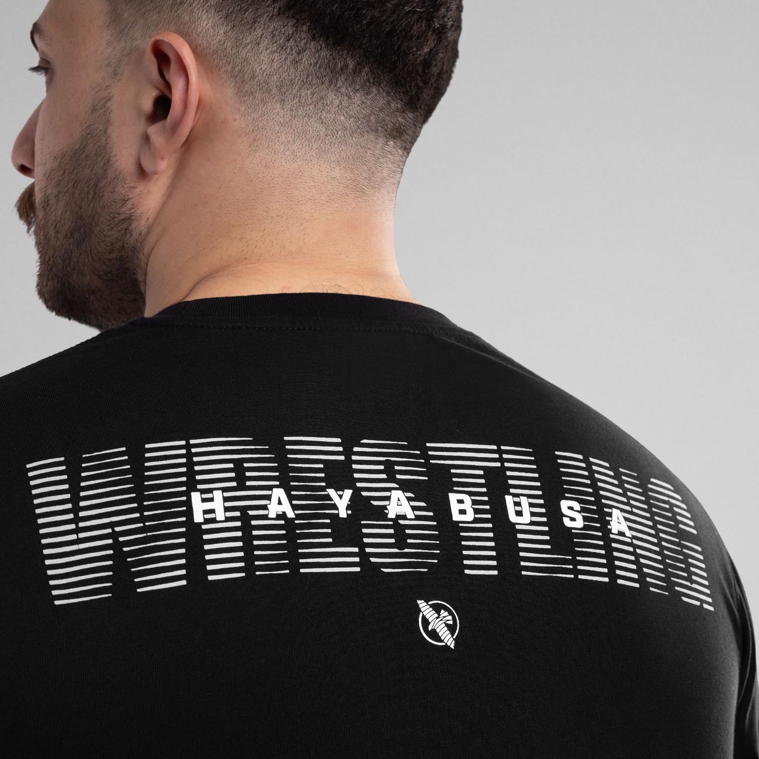 Hayabusa T-Shirt, Discipline Wrestling, black-white, S