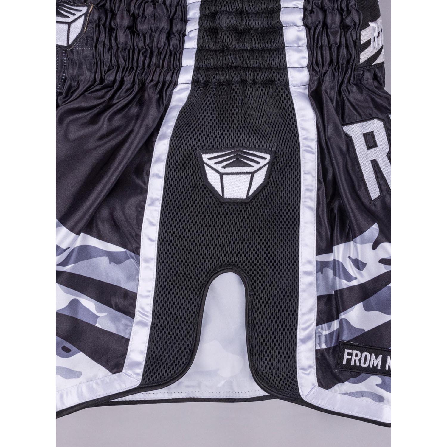 RINGLIFE Muay Thai Shorts, Unit, black-camo, XXL