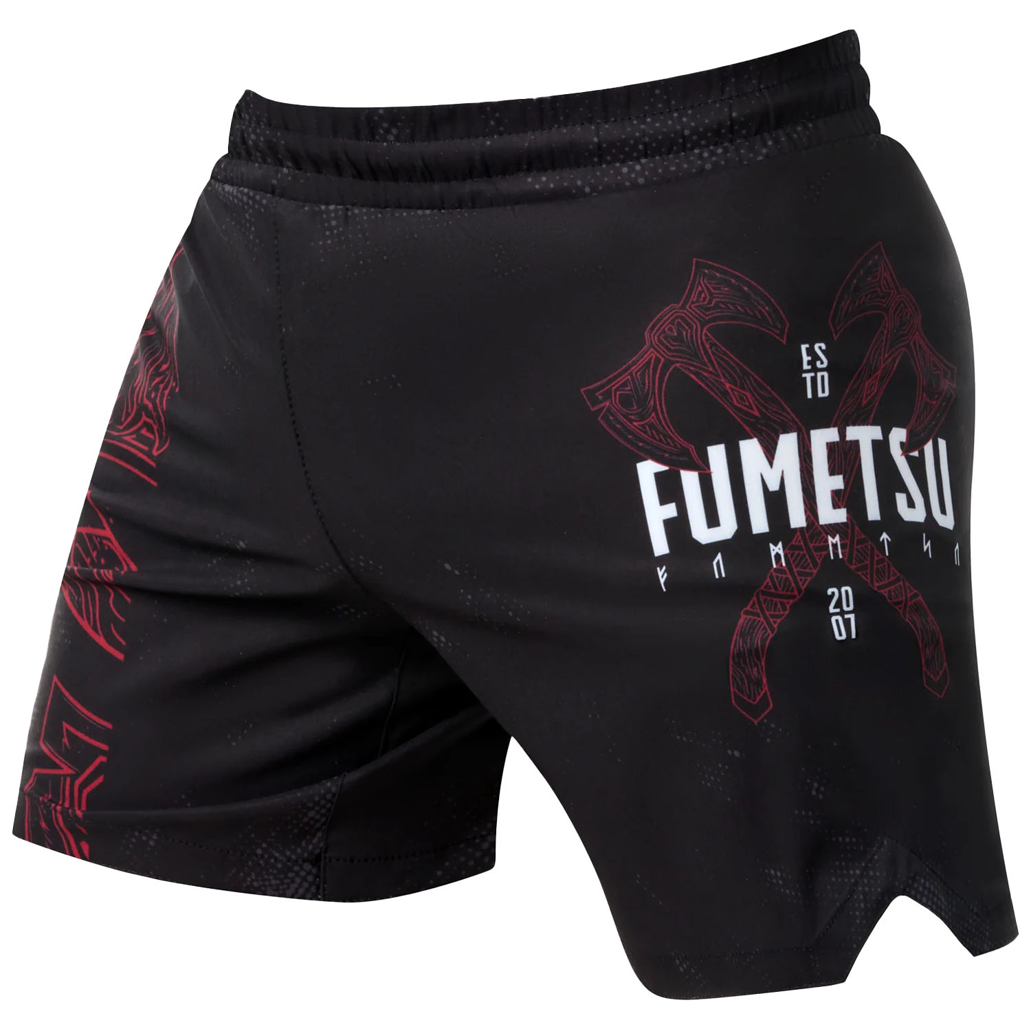Fumetsu MMA Fight Shorts, Berserker V-Lite, schwarz-rot, M