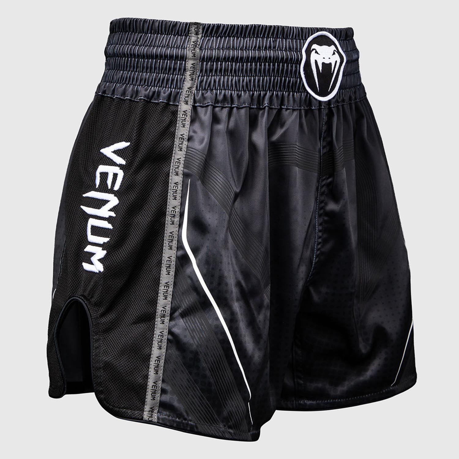 VENUM Muay Thai Shorts, Stealth, black-white, XXL