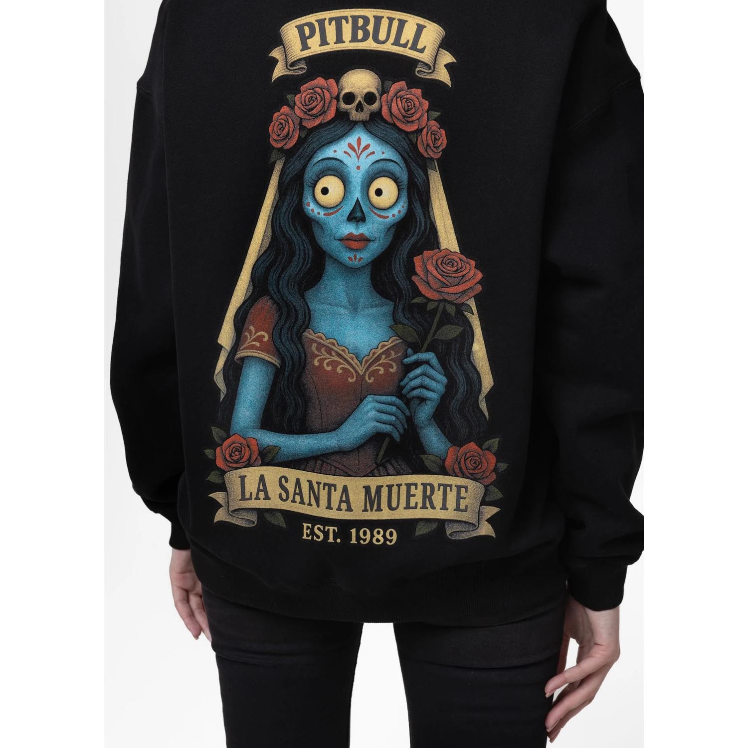 Pit Bull West Coast Hoody, Women, La Santa Muerte, black, XL