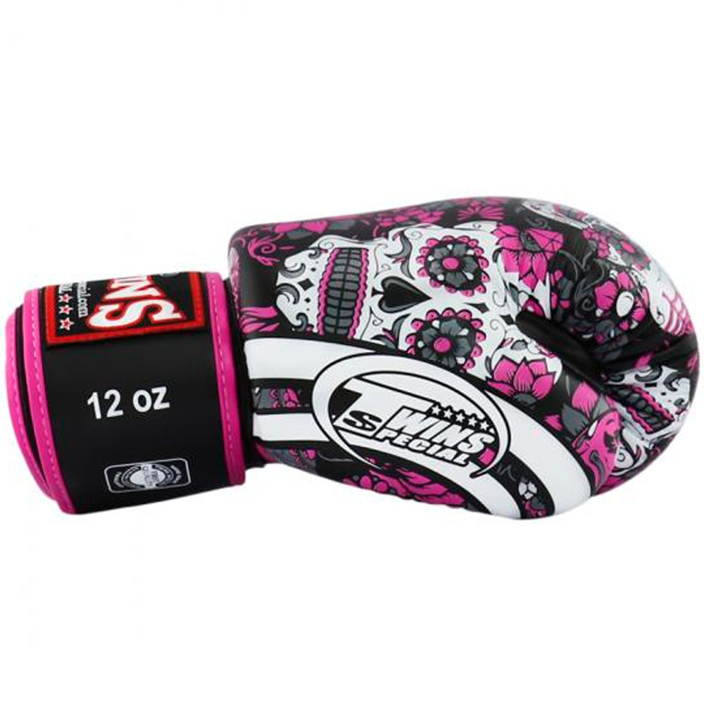 TWINS Special Boxing Gloves, FBGVL3 Skull, pink