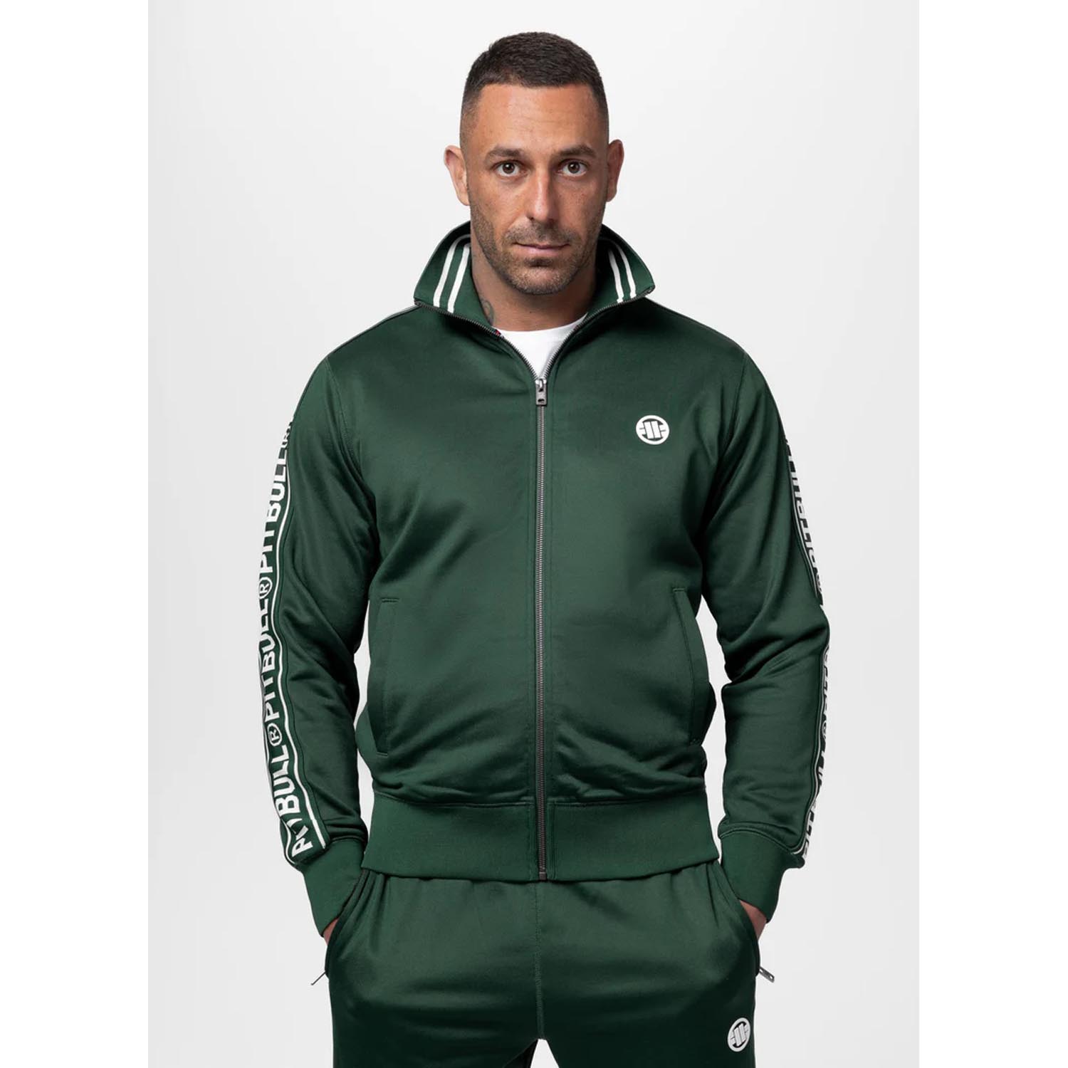 Pit Bull West Coast Training Jacket, Tape Logo, green, S