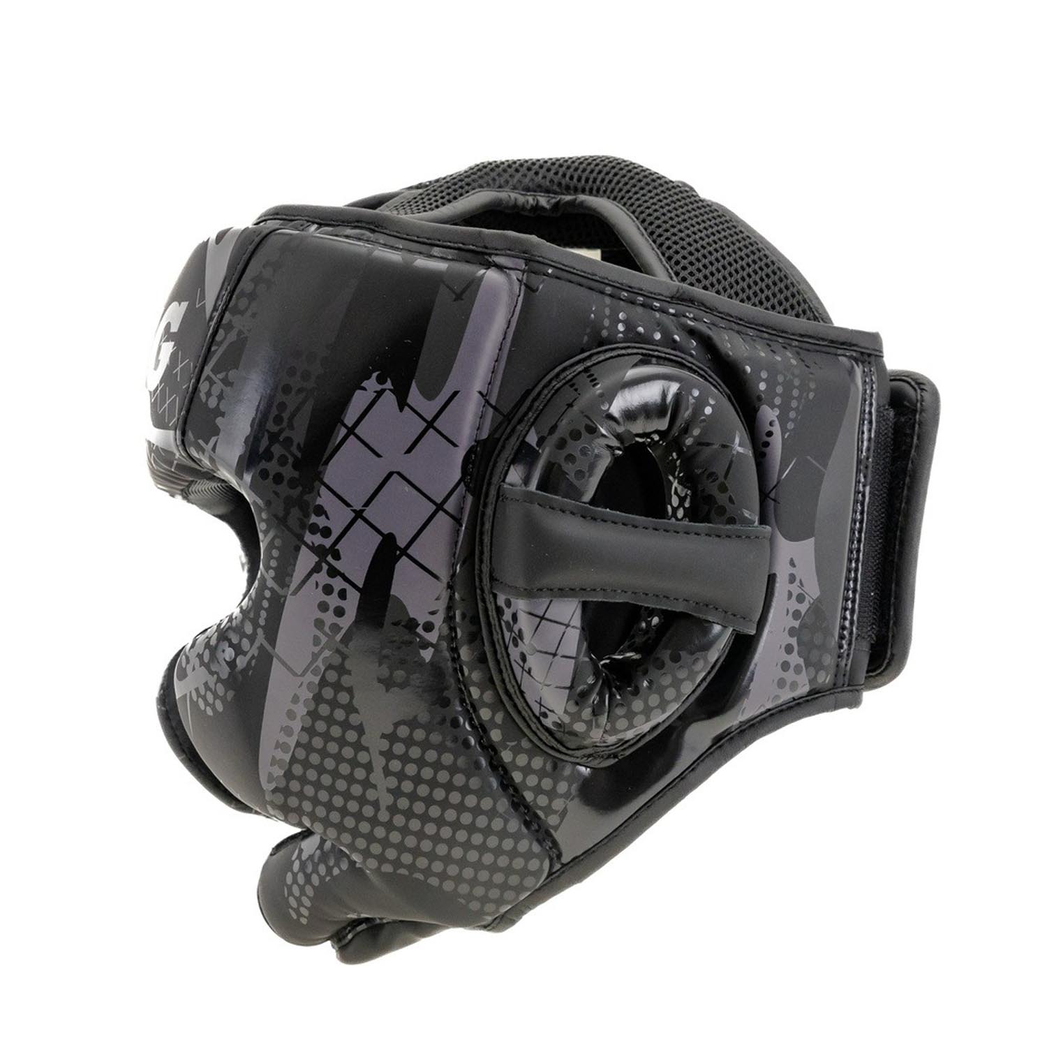 KING PRO BOXING Head Guard, Shogun 1, black-black, L