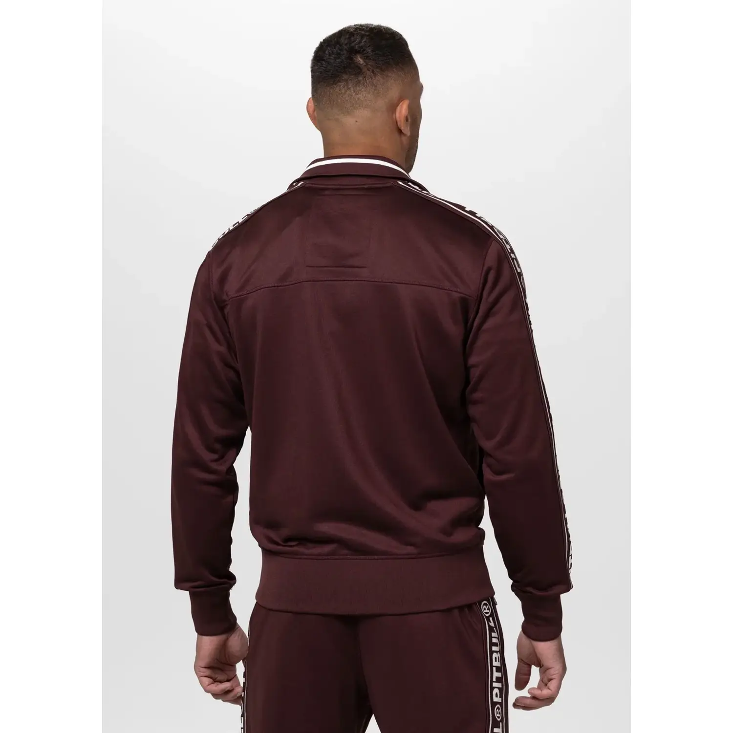 Pit Bull West Coast Trackjacket, Tape Logo, wine red, XXXL