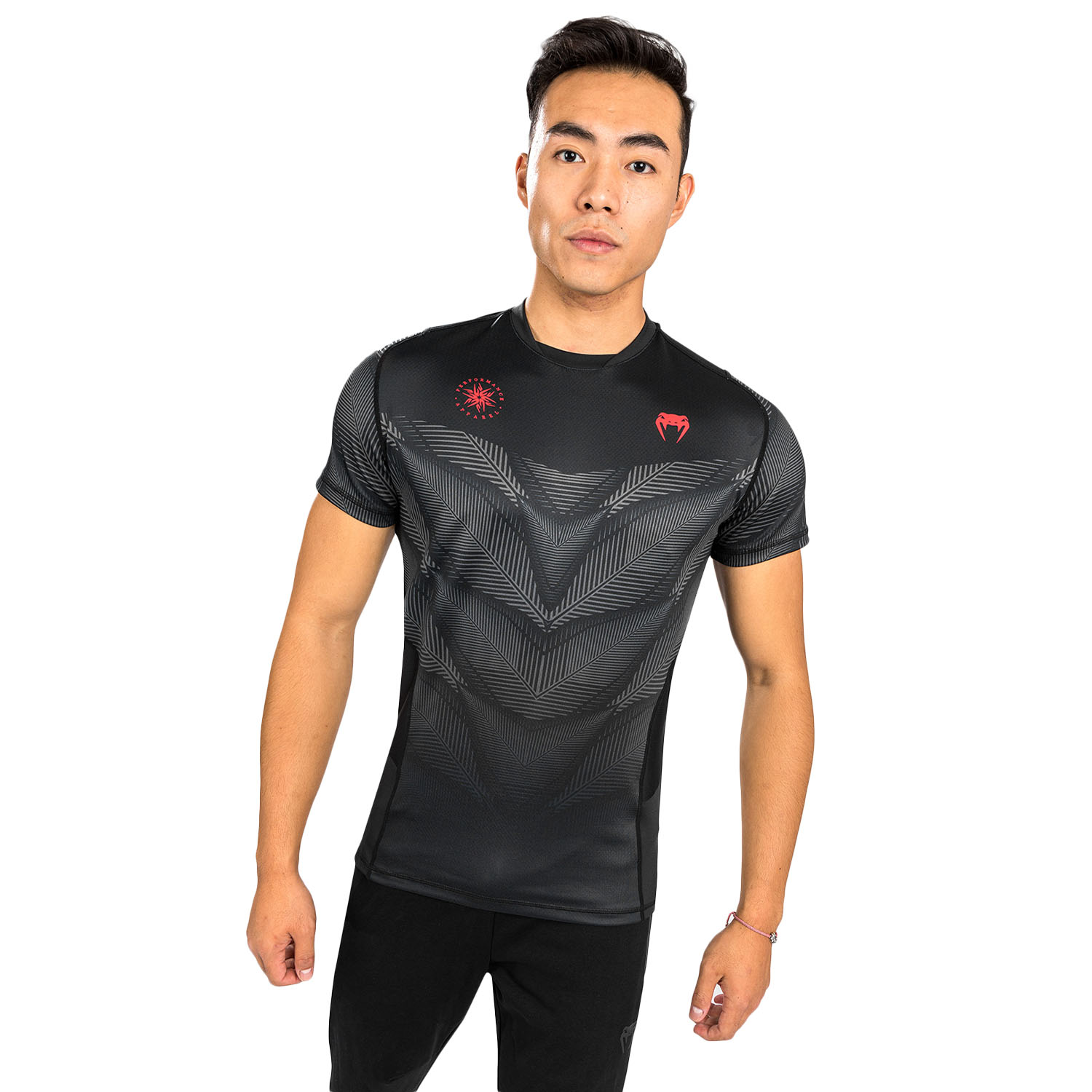 VENUM Dry Tech T-Shirt, Phantom, schwarz-rot, L