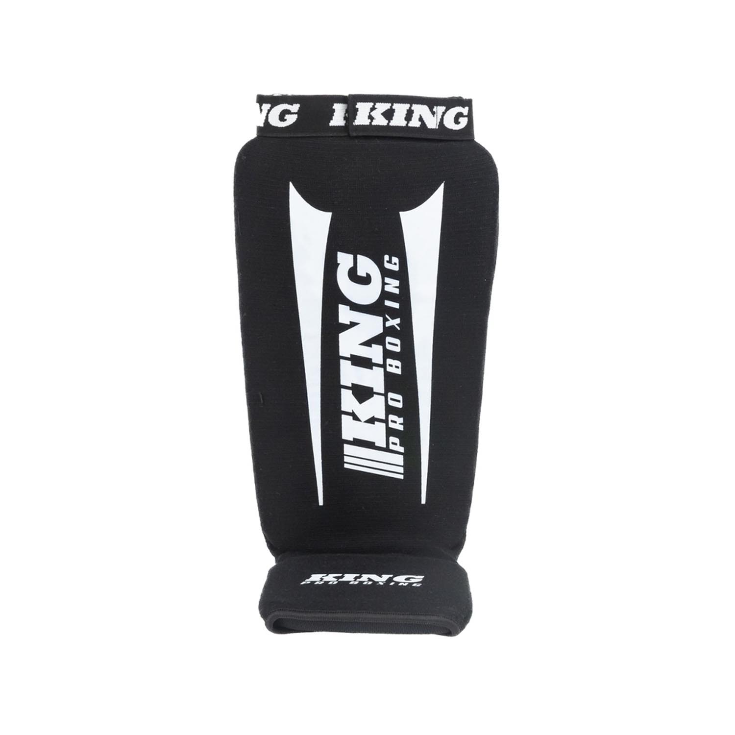 KING PRO BOXING Shin Gurads, Revo 1, black-white, S