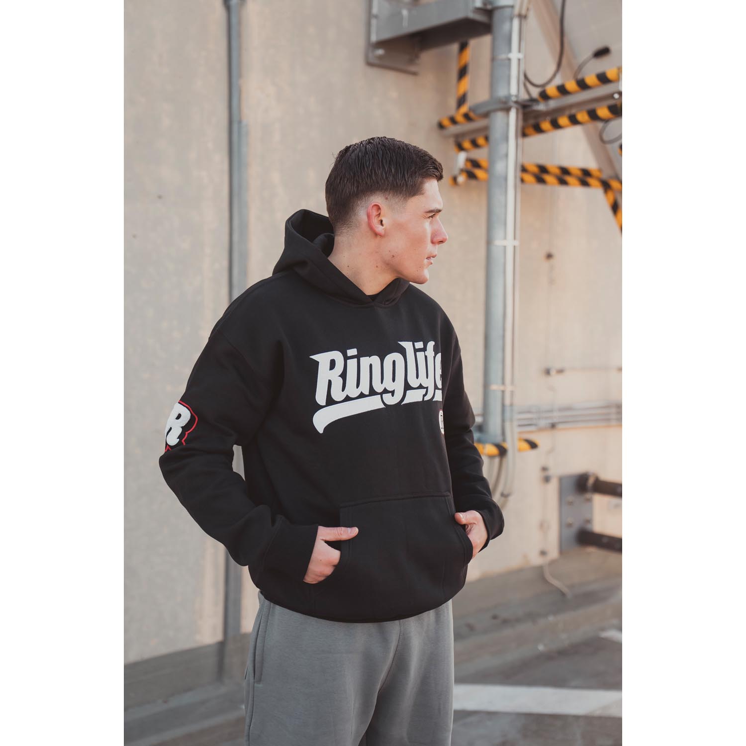 RINGLIFE Hoodie, College, black, S