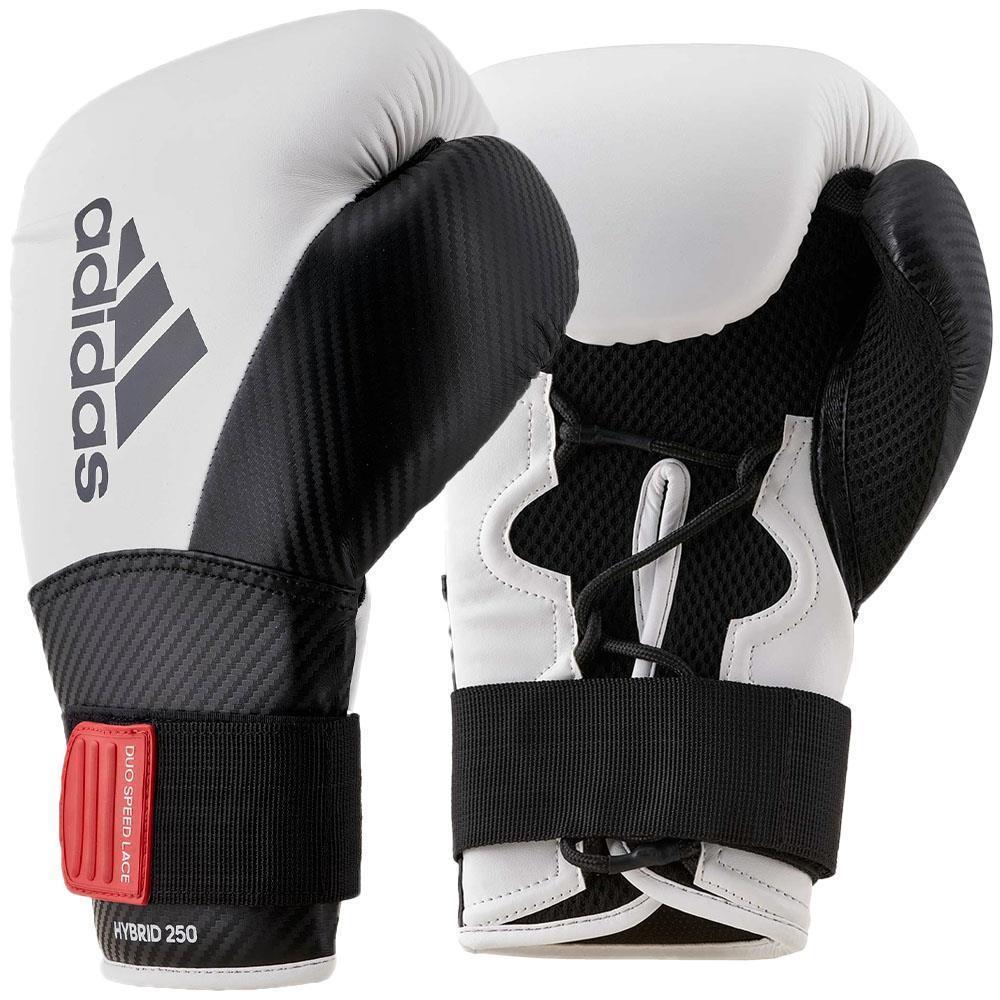 adidas Boxhandschuhe, Hybrid 250, weiß-schwarz