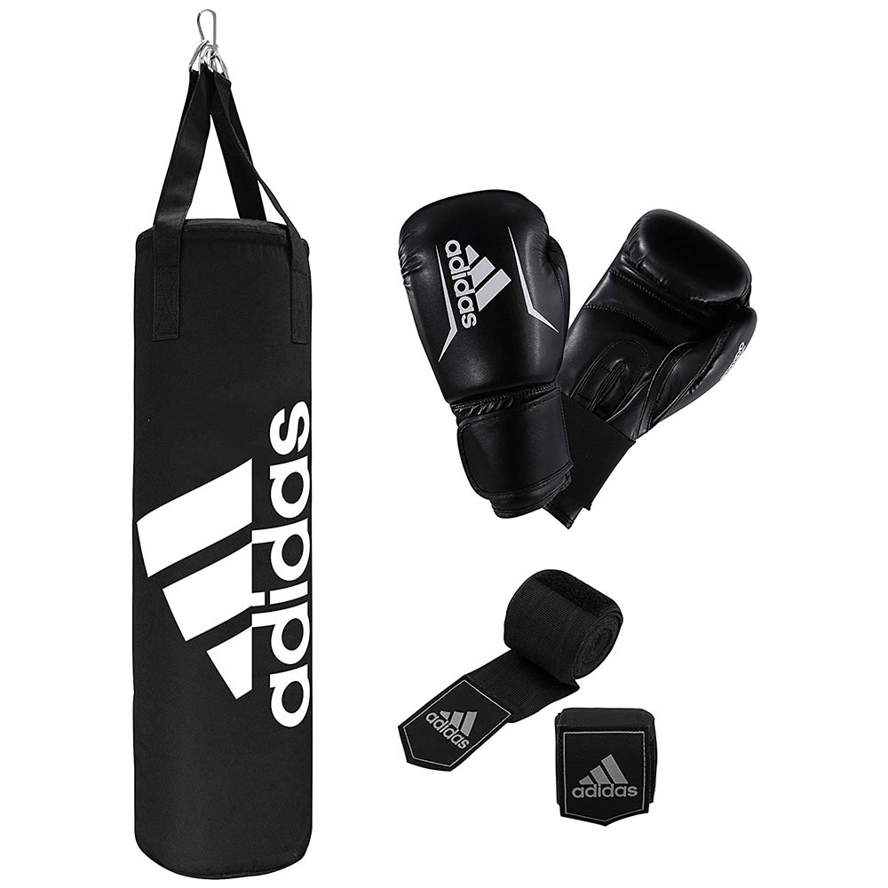 adidas Boxset, 3-teilig, schwarz-weiß, ADIBPKIT03