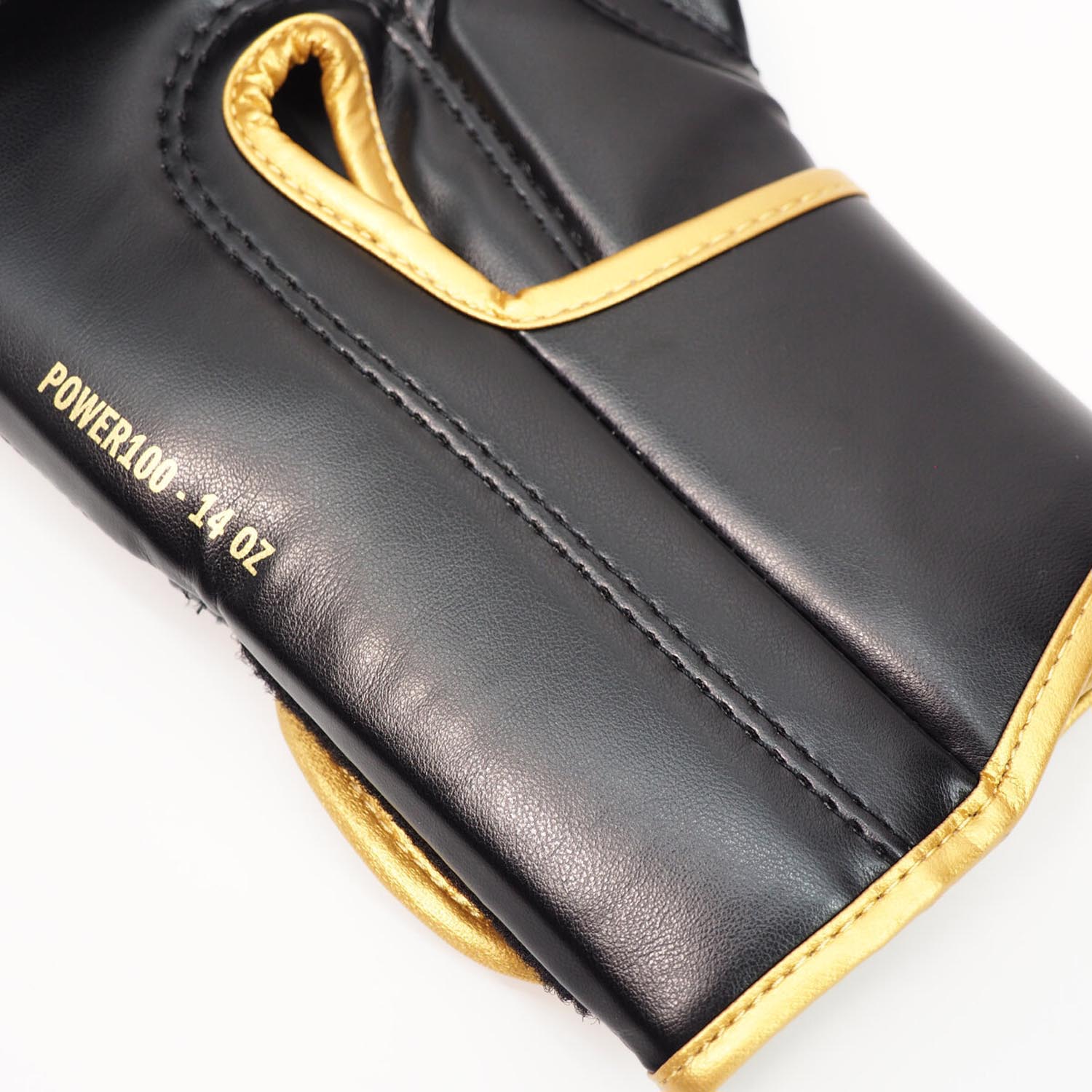 adidas Boxing Gloves, Power 100, black-gold, 16 Oz