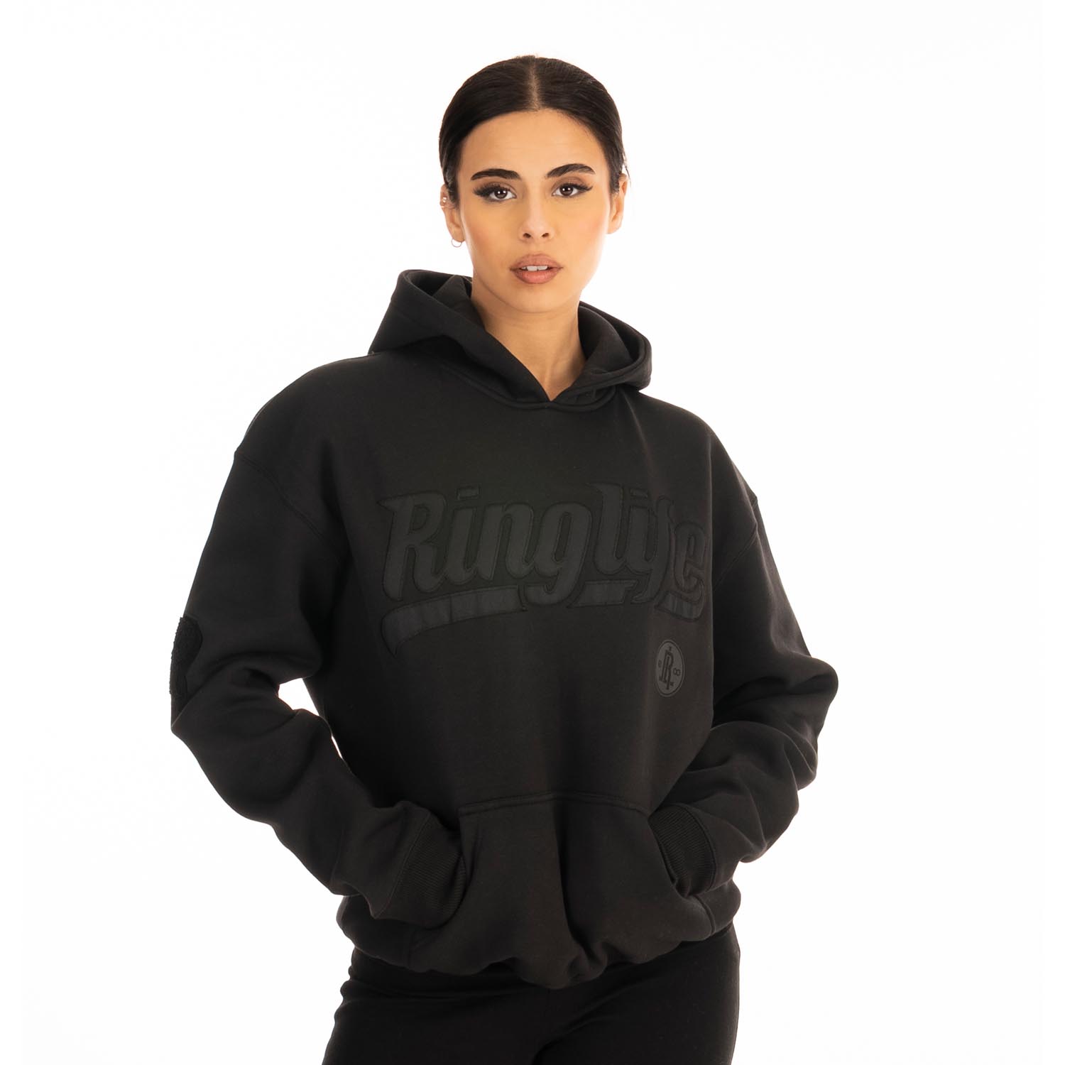 RINGLIFE Hoodie, College, black-black, XXL