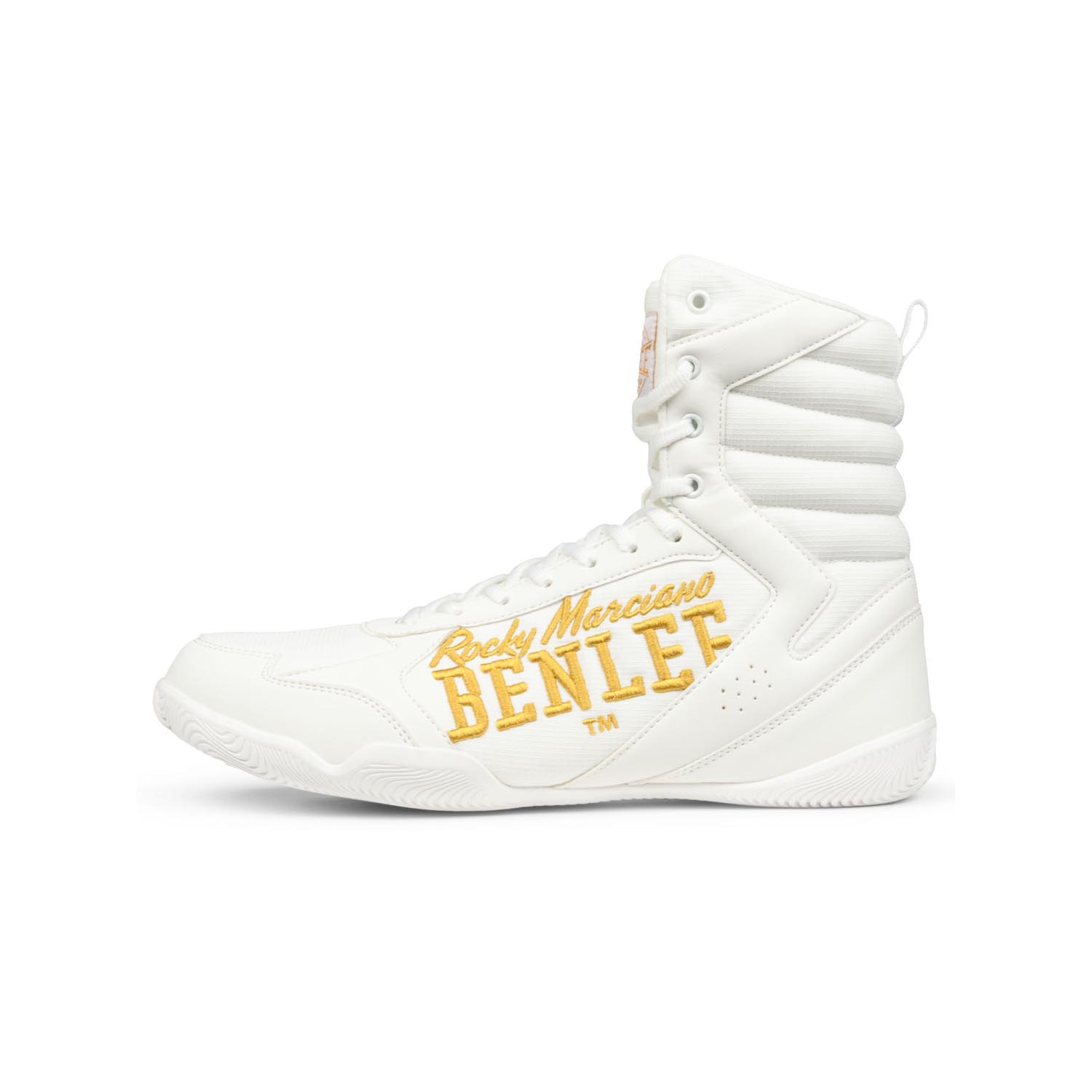 BENLEE Boxing Shoes, Strike, white-yellow, 40