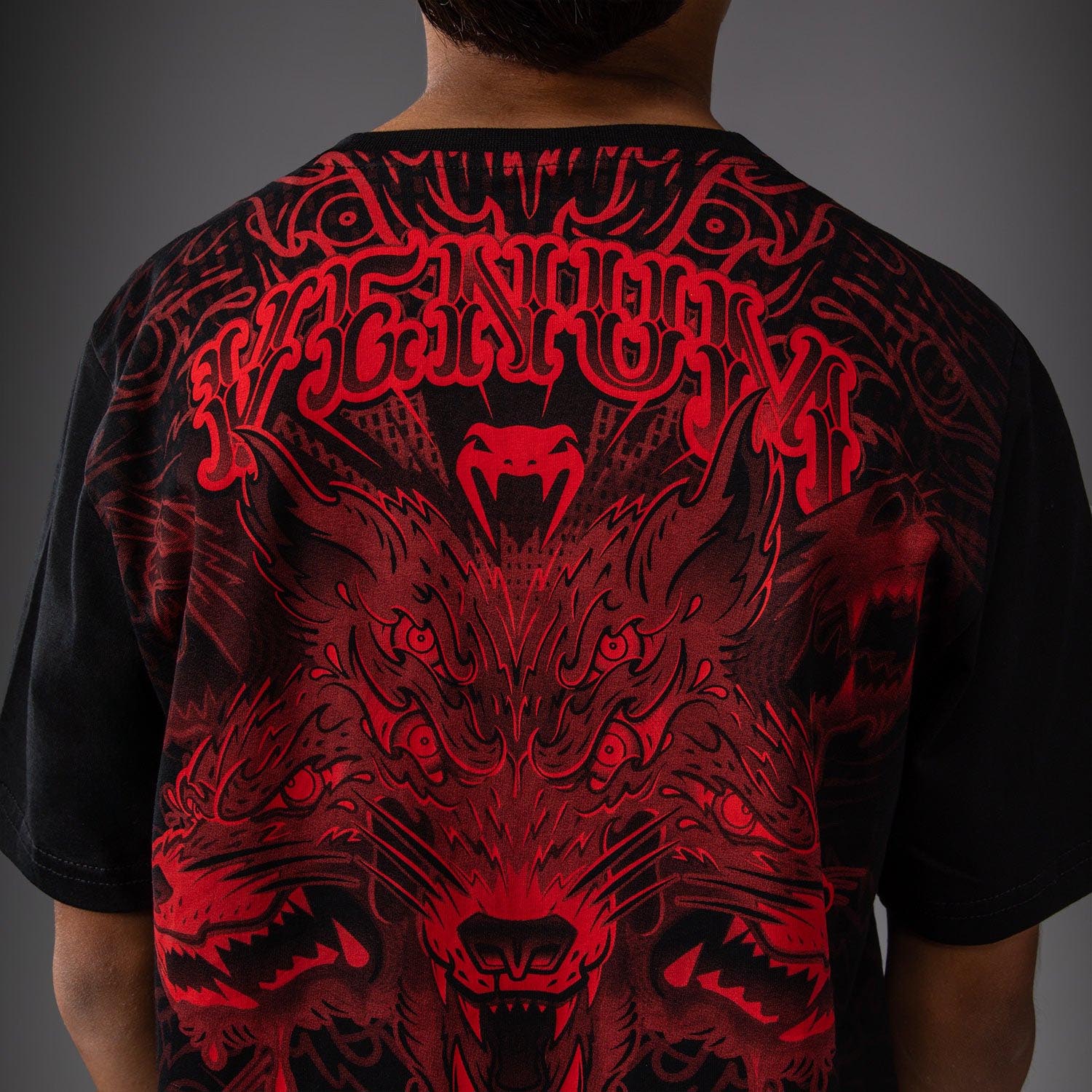 VENUM T-Shirt, Kids, Wolf Atak, black-red, 10 J