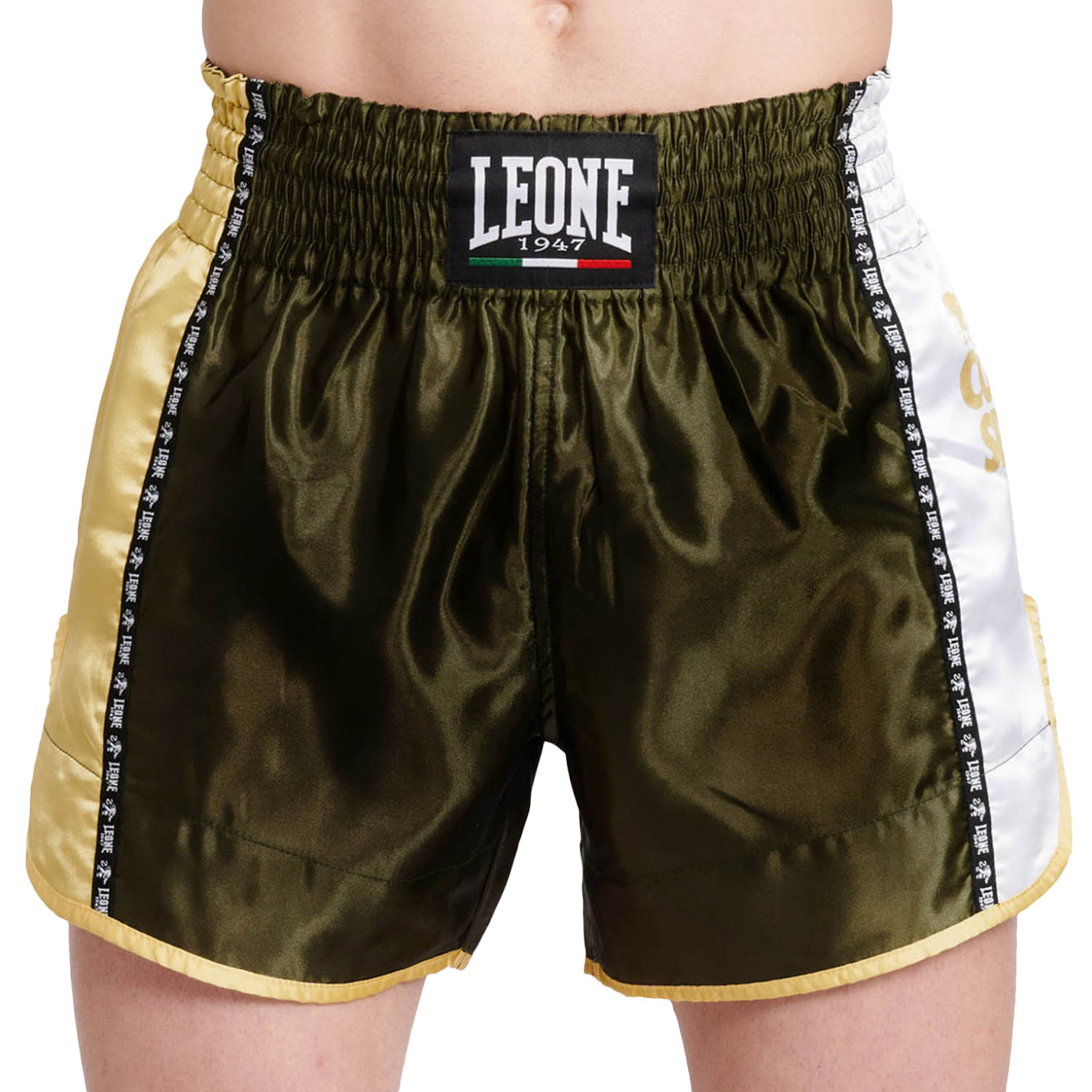 LEONE Muay Thai Shorts, Training, AB760, grün