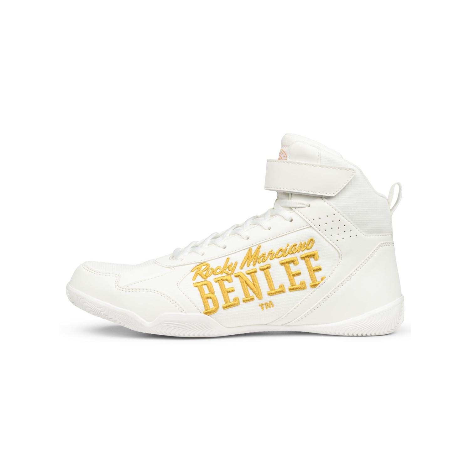 BENLEE Boxing Shoes, Edge, white-yellow, 40