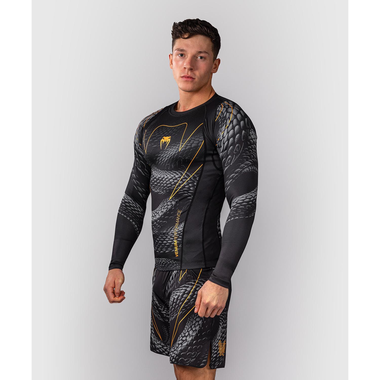 VENUM Rashguard, L/S, Matupa, black-grey-gold, XXL