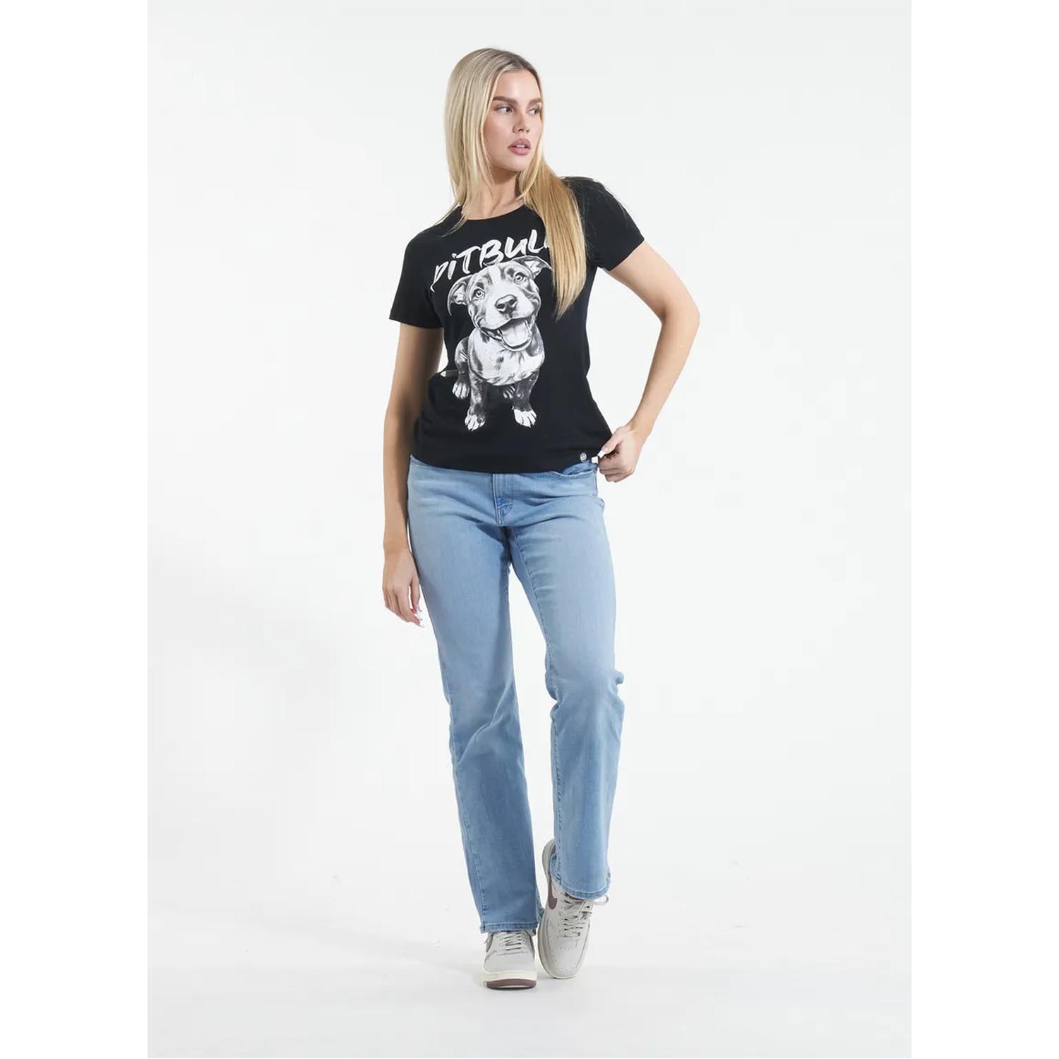 Pit Bull West Coast T-Shirt, Women, Puppy II, black, XL