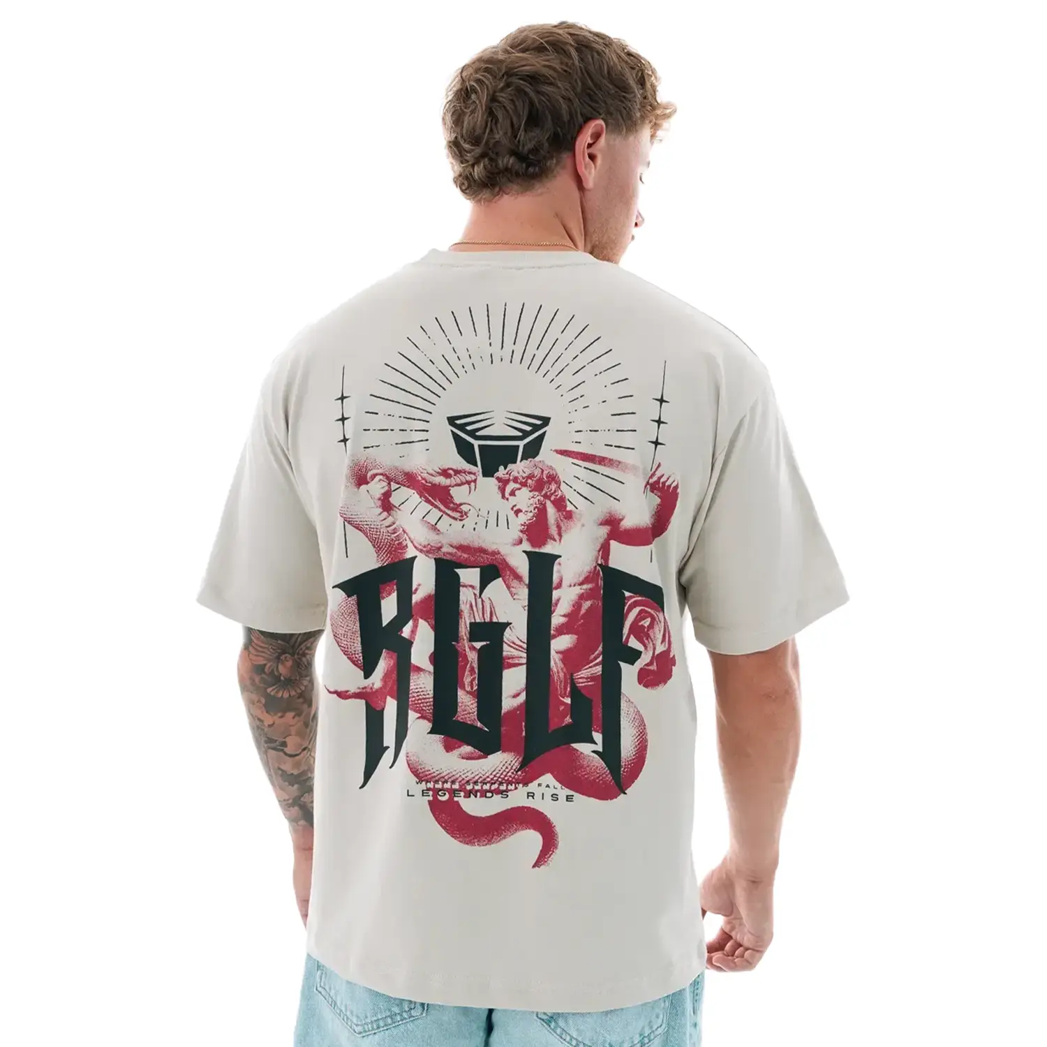 RINGLIFE T-Shirt, Oversized, Serpent, champagne, XXXL