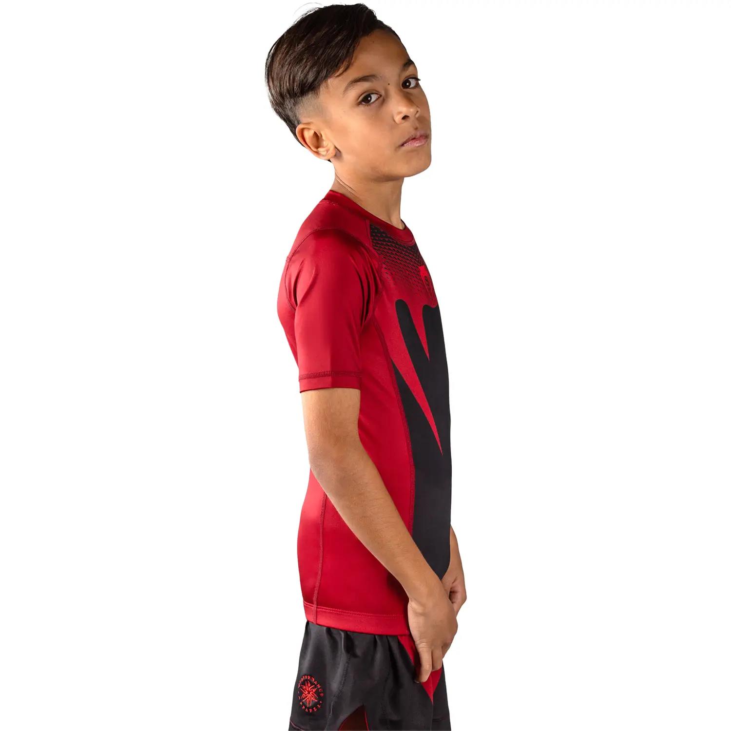 VENUM Rashguard, S/S, Kids, Attack, black-red, 14 J