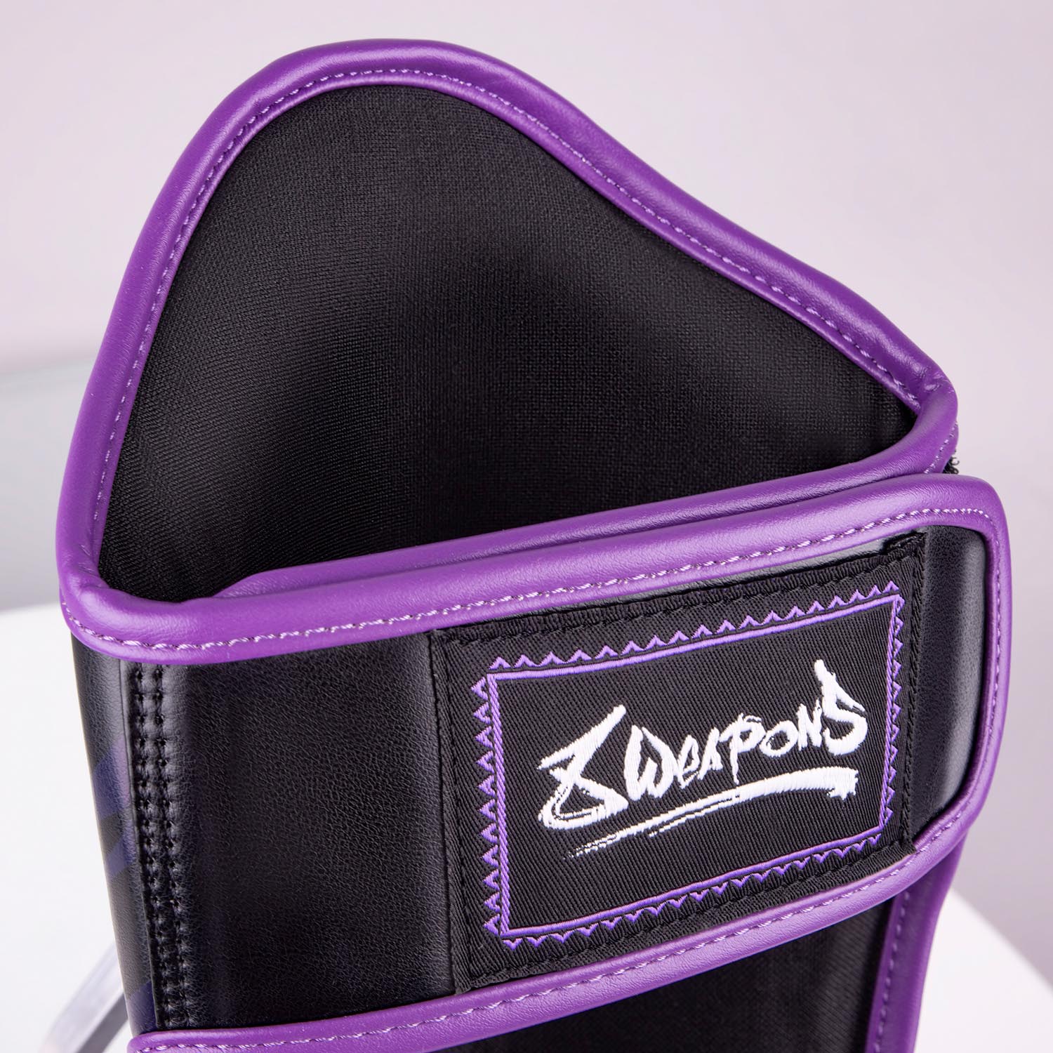8 WEAPONS Shin Guards, Kids, Beastial Panther, black-purple, XXXL