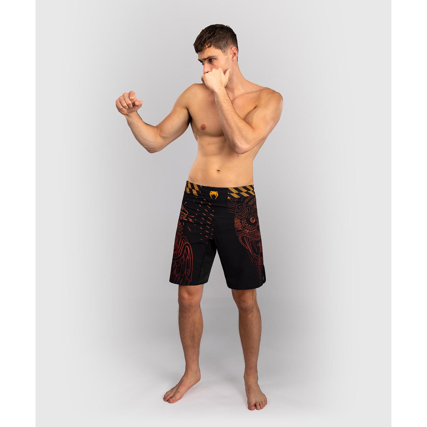 VENUM MMA Fight Shorts, Quetzel Fury, black-red, XXL