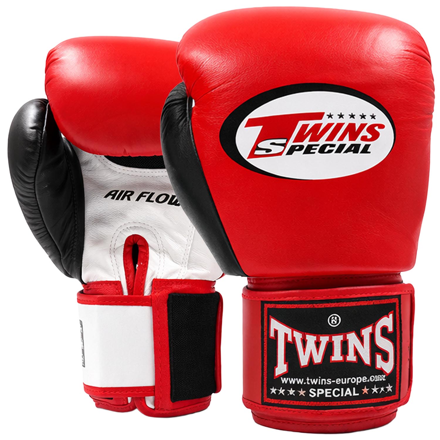 TWINS Special Boxing Gloves, BGVL-3 AIR, red-black-white, 16 Oz