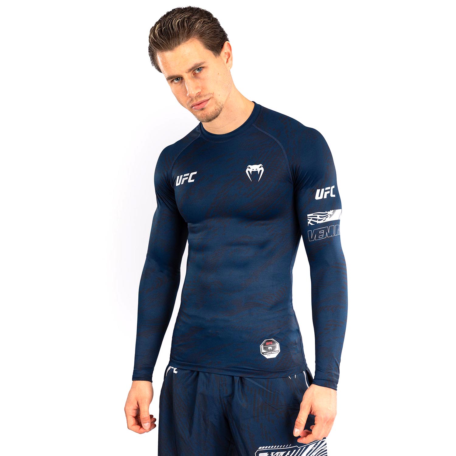 VENUM Rashguard, L/S, UFC Fusion Fight Week, dunkelblau, XL
