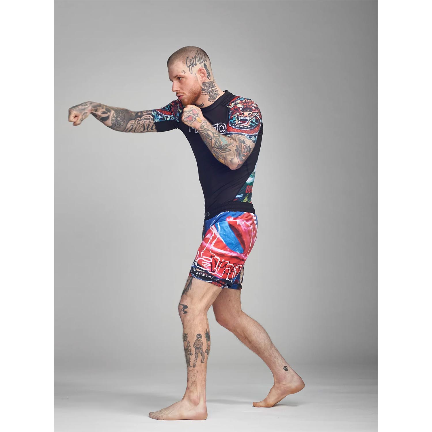MANTO Rashguard, S/S, Ivo, black, XXL