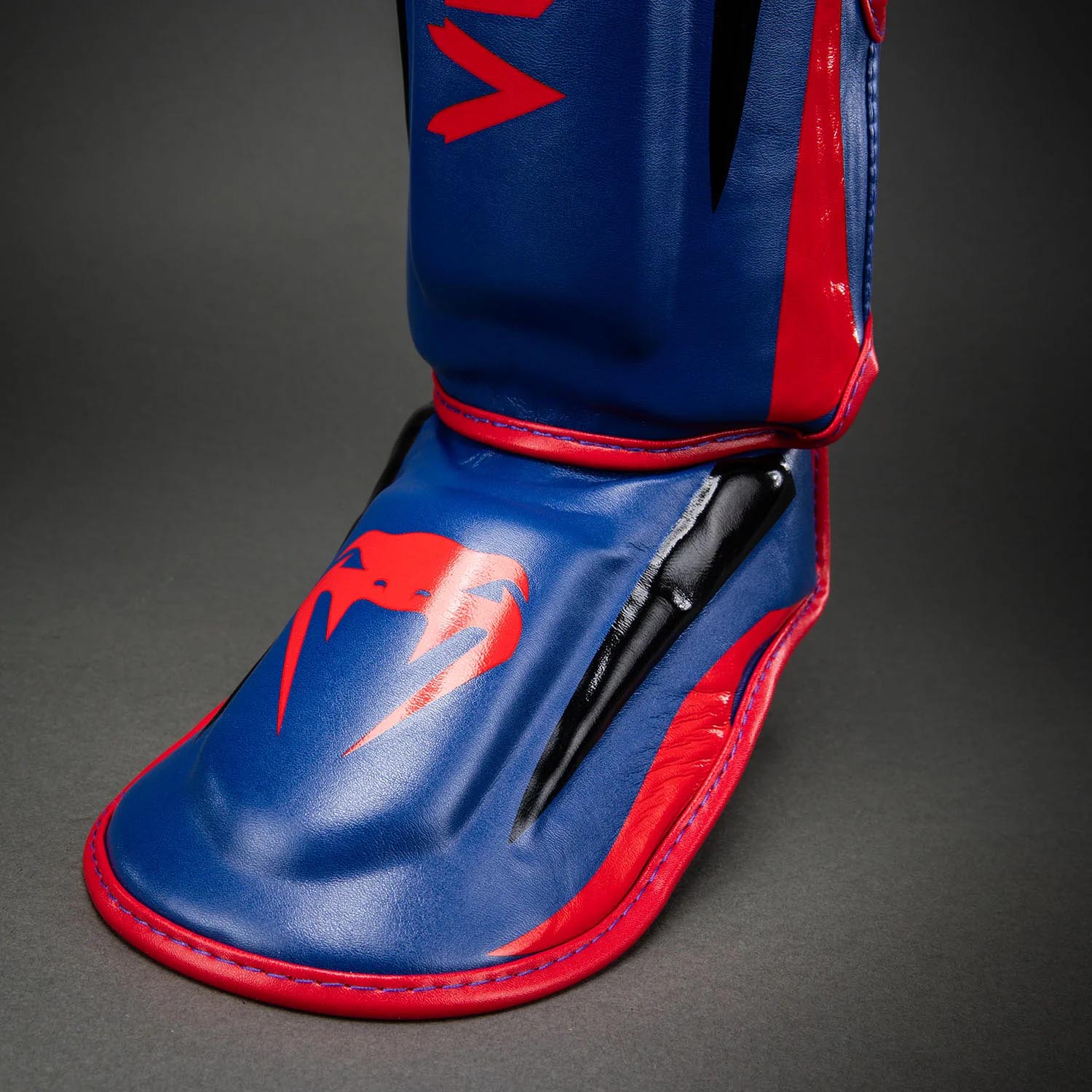 VENUM Shin Guard, Elite, blue-red, XL
