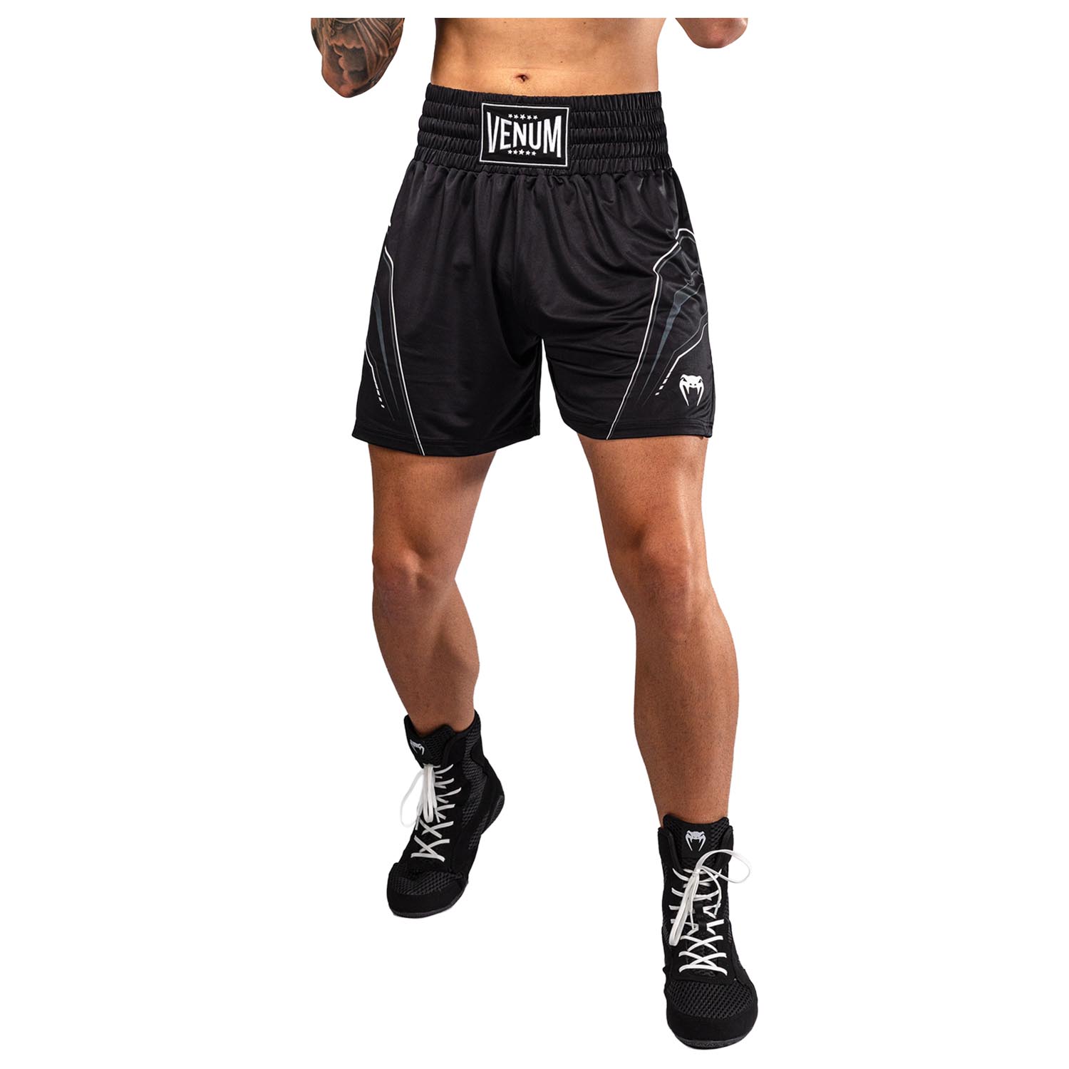 VENUM Boxing Pants, Streamline, black-white, S