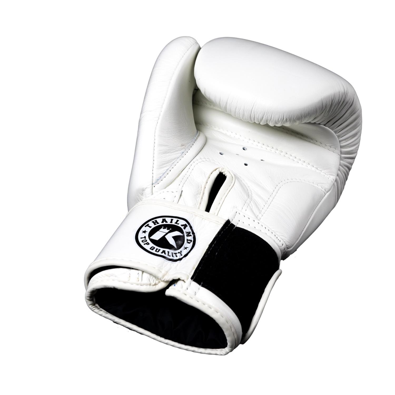 KING PRO BOXING Boxing Gloves, BGVL-3, white-black, 16 Oz