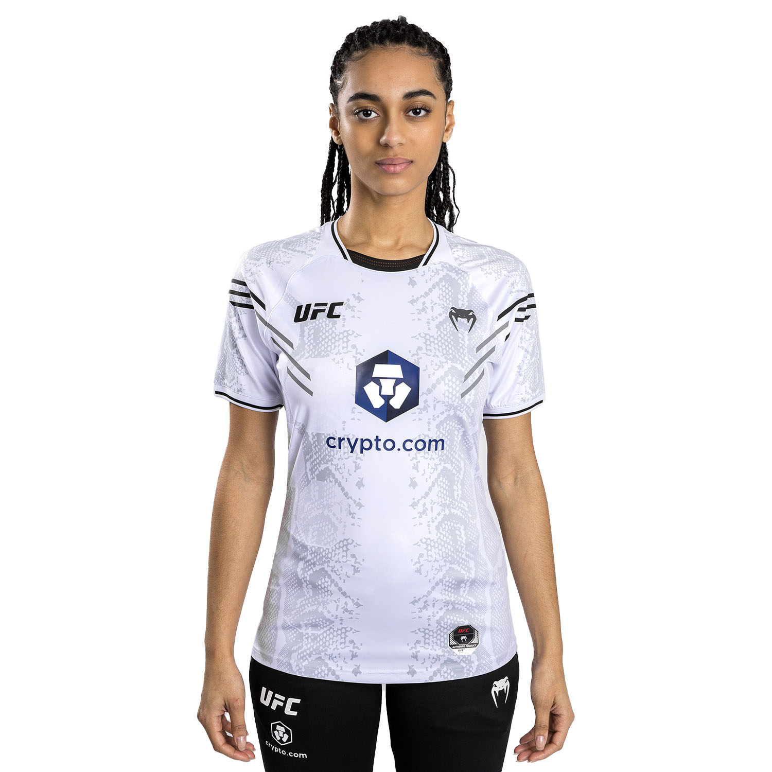 VENUM Dry Tech T-Shirt, Damen, UFC Fight Night, Adrenaline, weiß, S