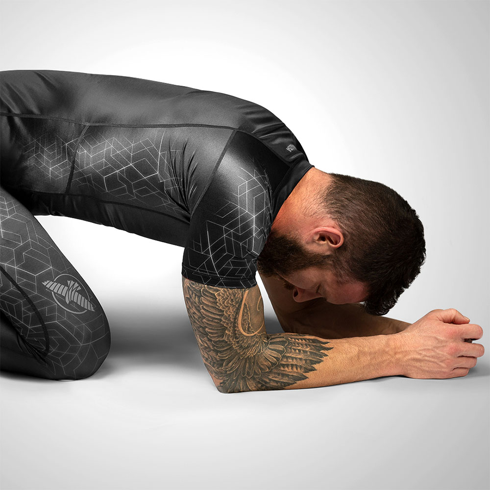 Hayabusa Rashguard, S/S, GEO, grey