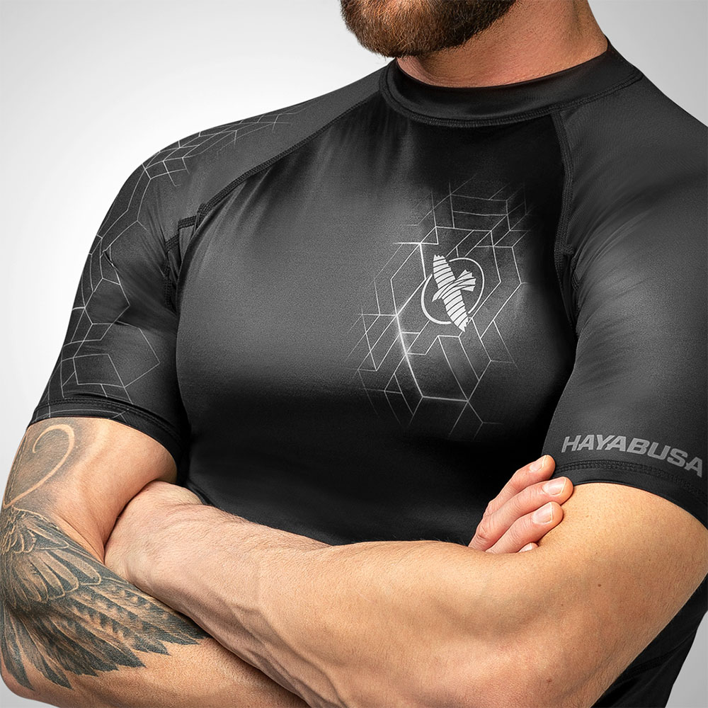 Hayabusa Rashguard, S/S, GEO, grey