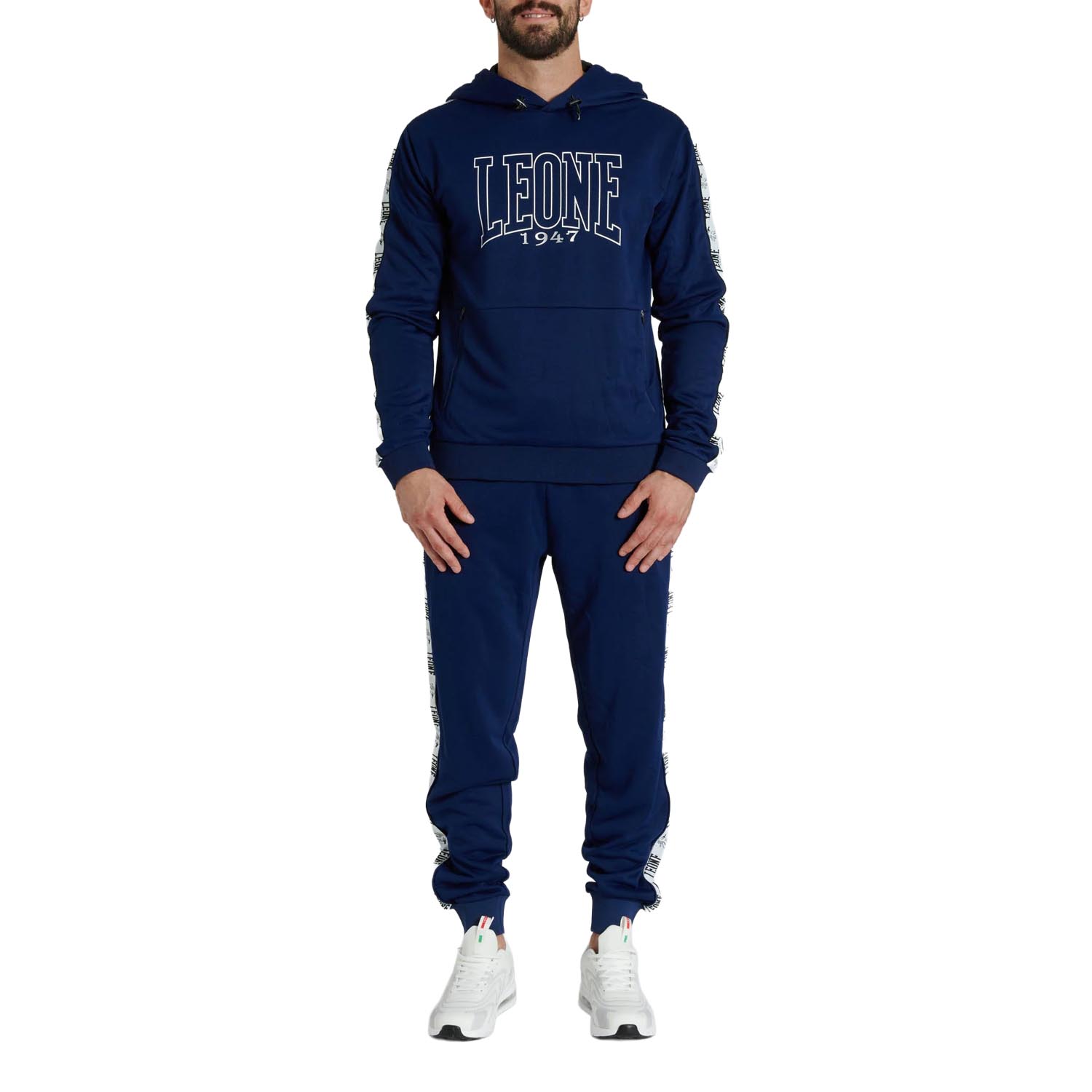 LEONE Hoody, Iconic, blue-white, XL