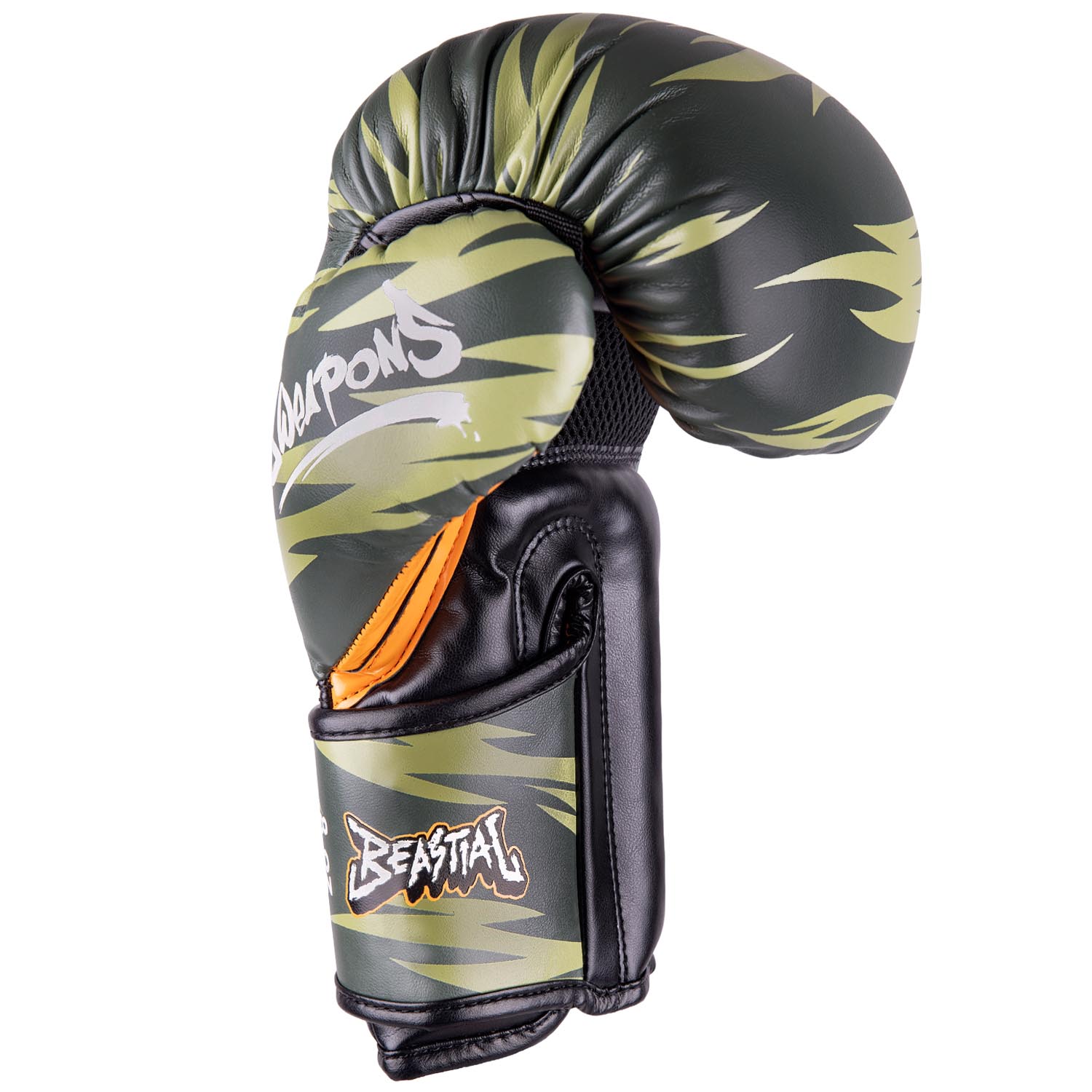 8 WEAPONS Boxing Gloves, Kids, Beastial Viper, khaki, 10 Oz