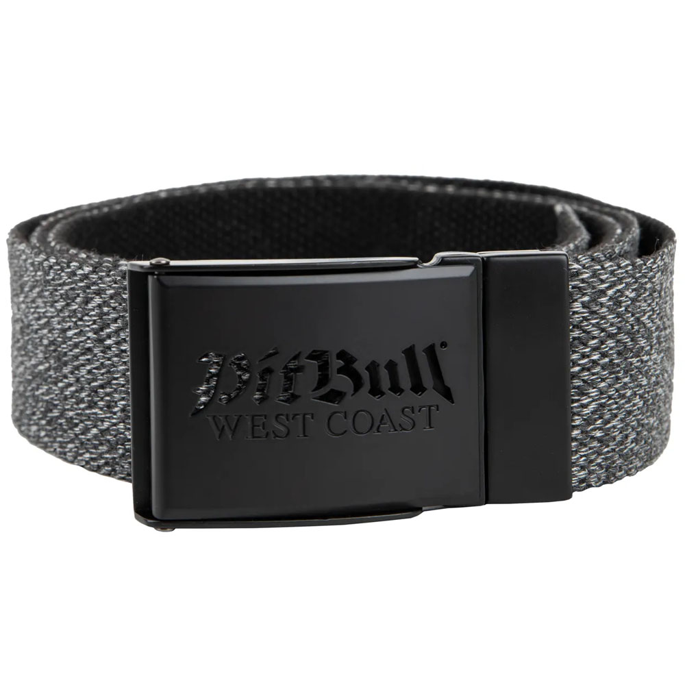 Pit Bull West Coast Gürtel, Old Logo, grau-schwarz
