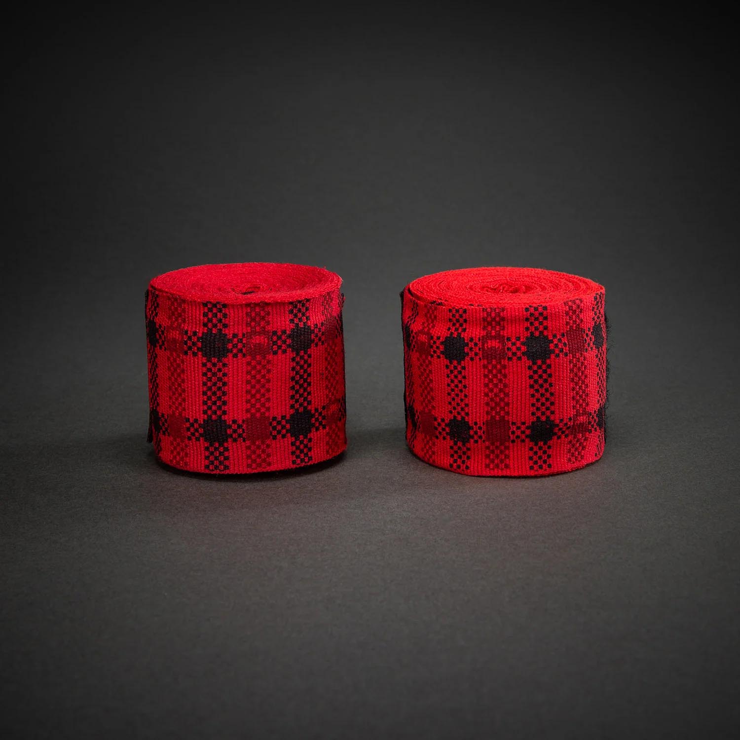 VENUM Handwraps, Tartan, semi-elastic, 4 m, red