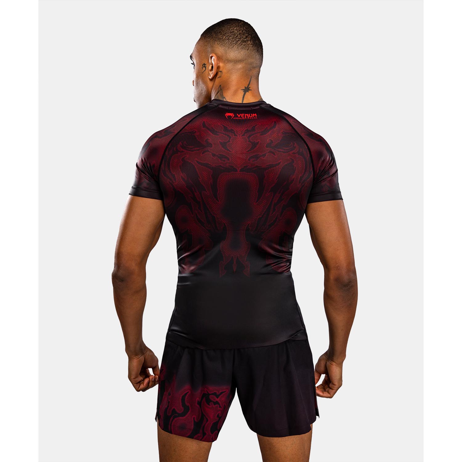 VENUM Rashguard, S/S, Spectre, black-red, XXL
