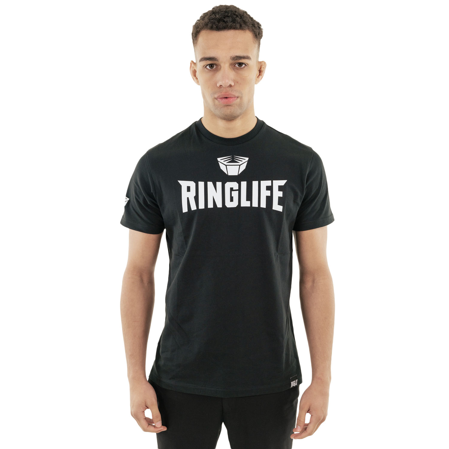 RINGLIFE T-Shirt, Logo, black-white, XXL