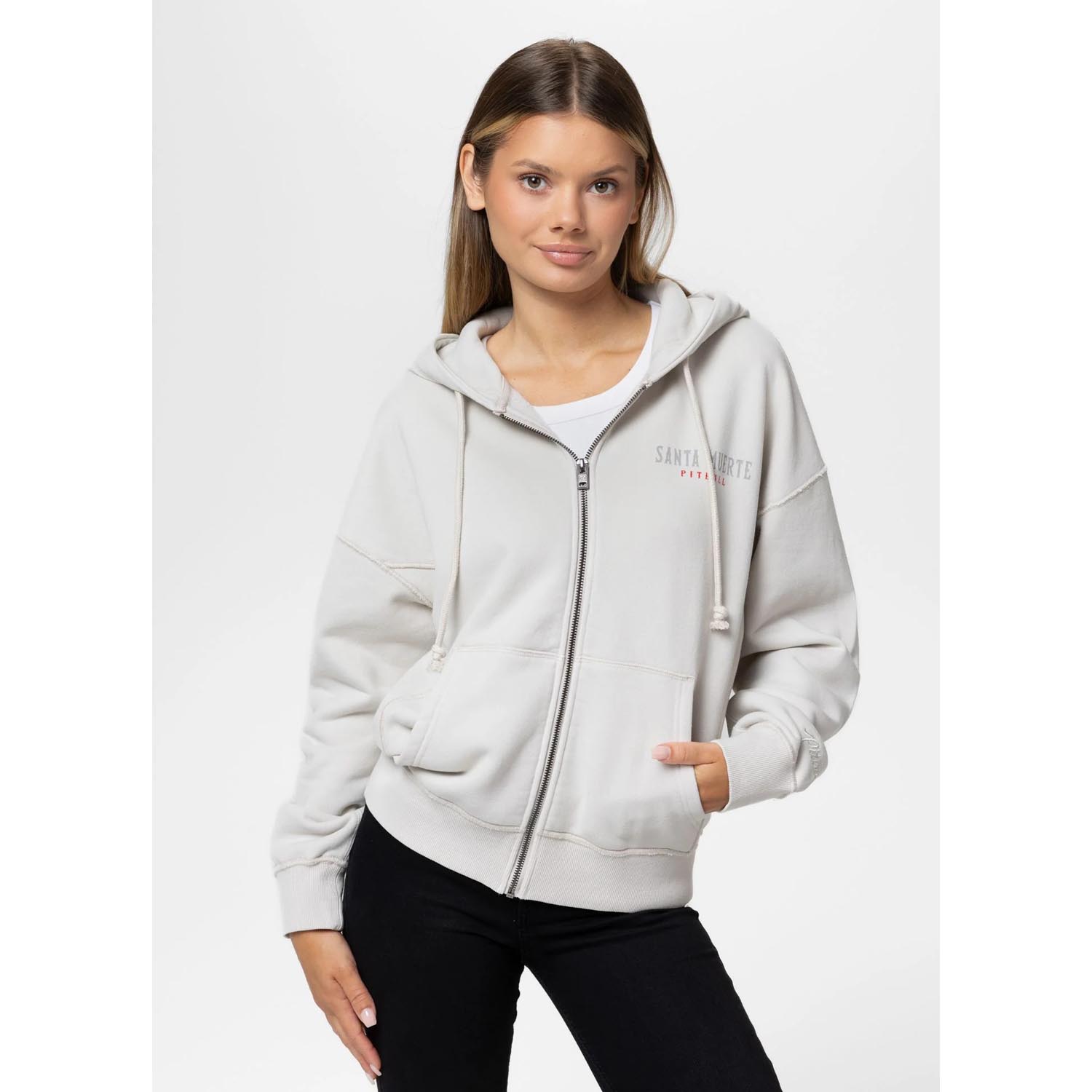 Pit Bull West Coast Zip Hoody, Women, Santa Muerte, white, XS/S