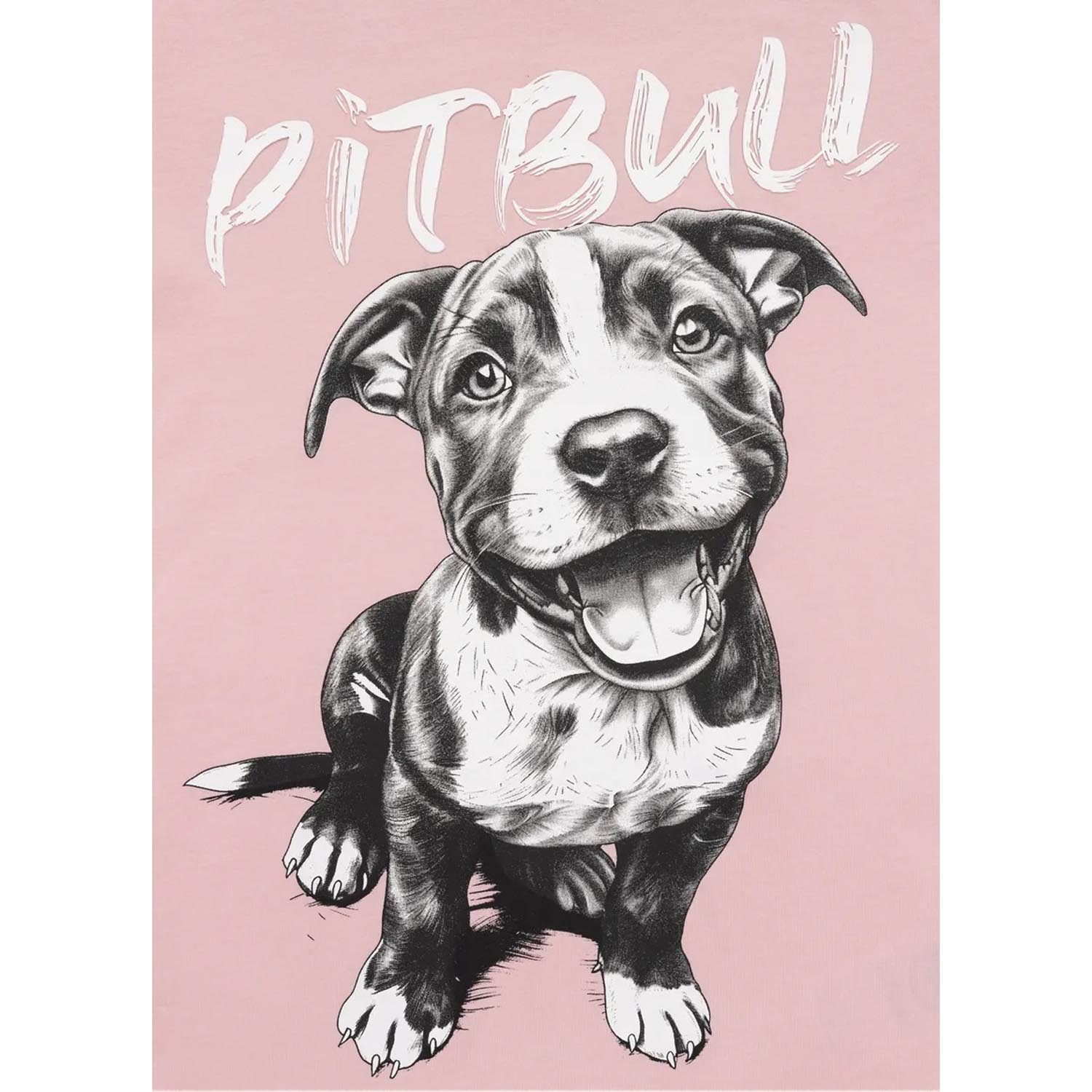 Pit Bull West Coast T-Shirt, Women, Puppy II, pink, XL