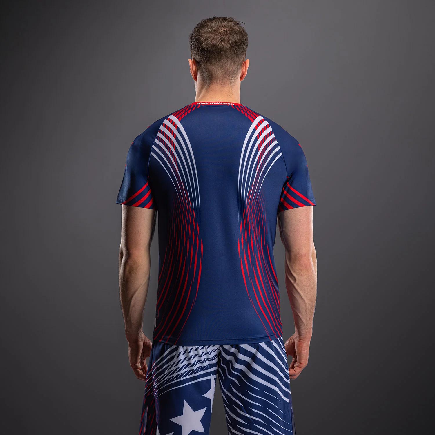 VENUM Dry Tech T-Shirt, UFC Freedom 250, blue-white-red, XXL