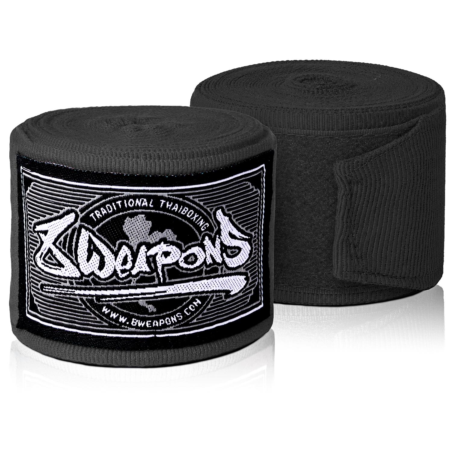 8 WEAPONS Hand Wraps, semi-elastic, 5 m, black