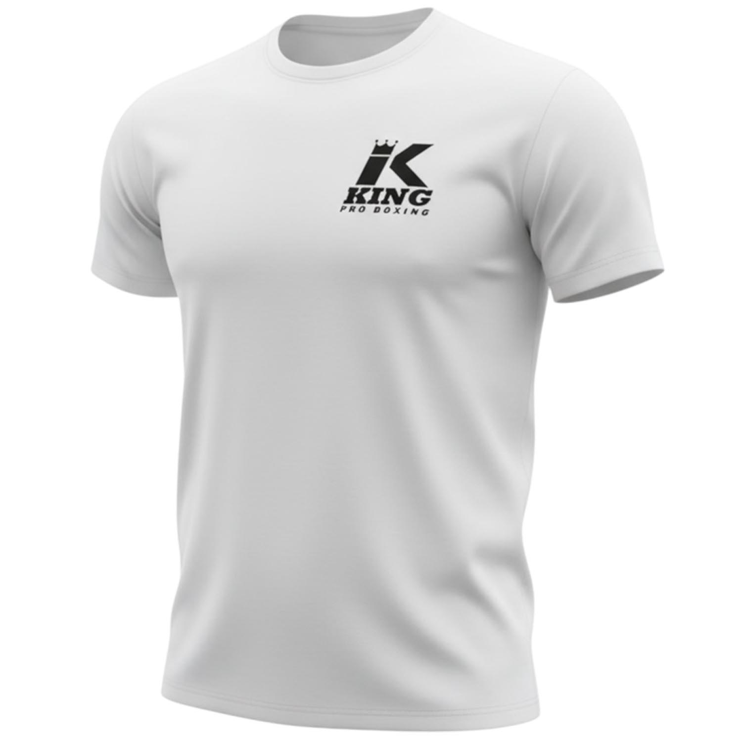 KING PRO BOXING T-Shirt, Logo, white, M