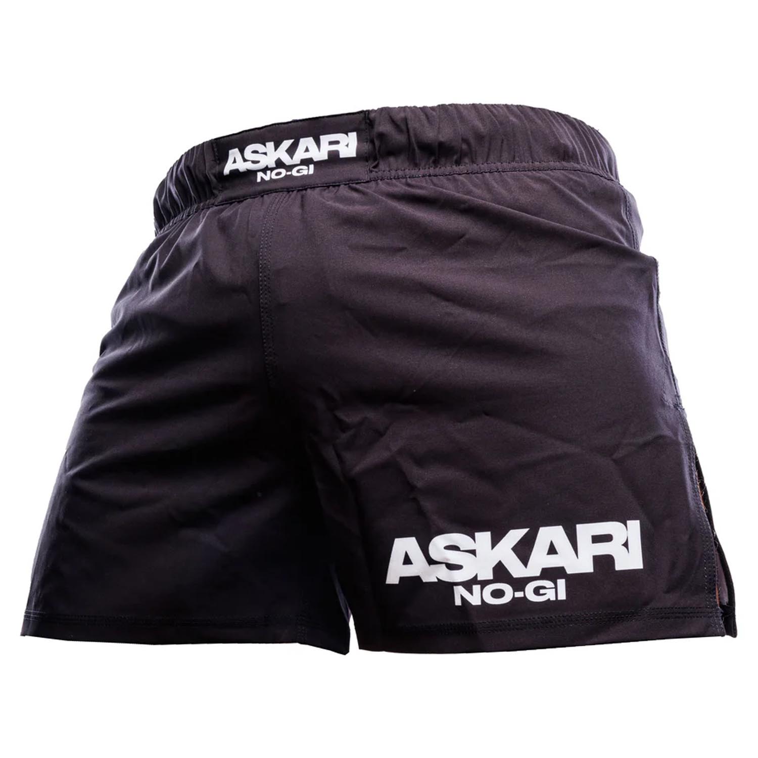 ASKARI MMA Fight Shorts, Matsaint No Gi, black-white, XXL