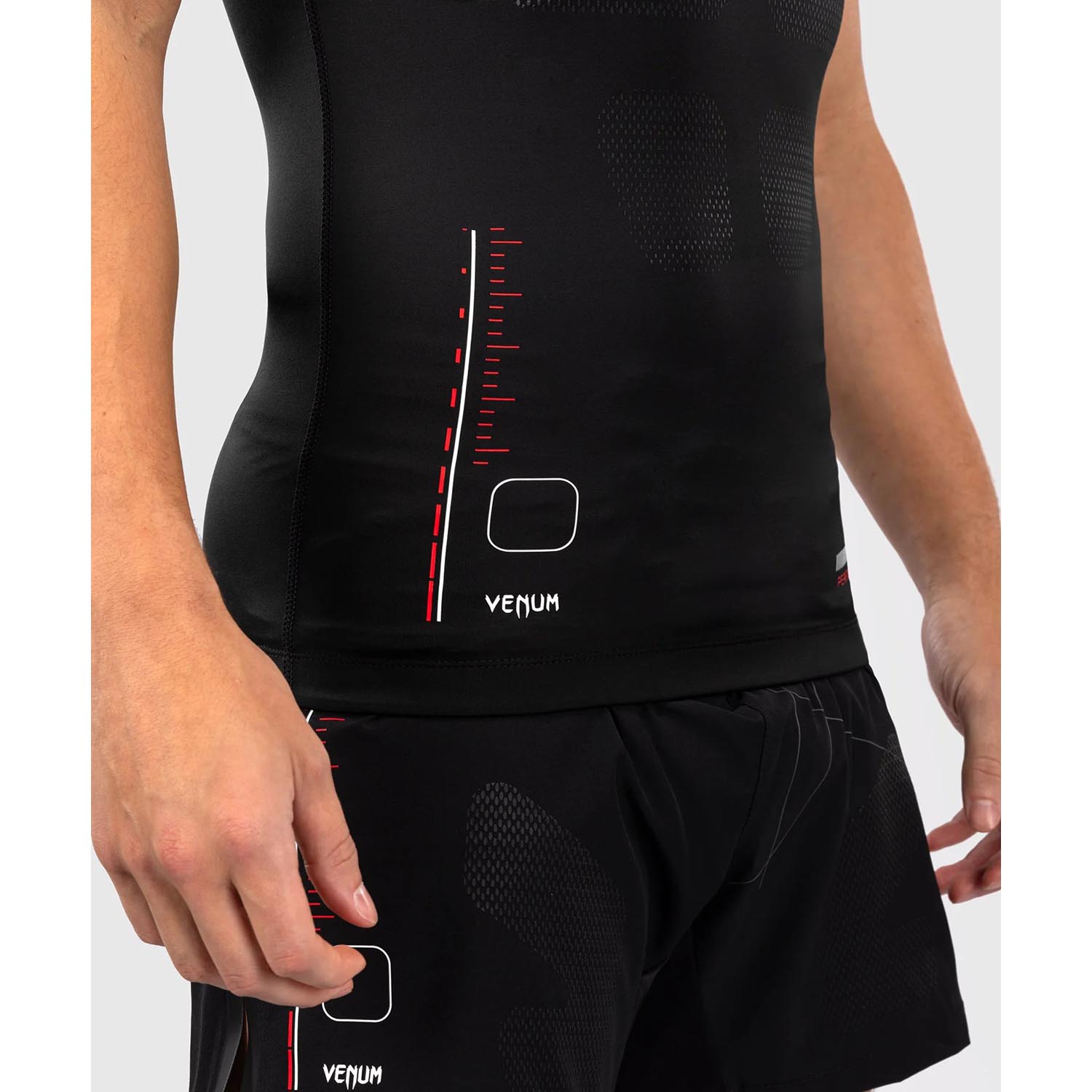 VENUM Rashguard, S/S, Tactical XT, black-red, XXL
