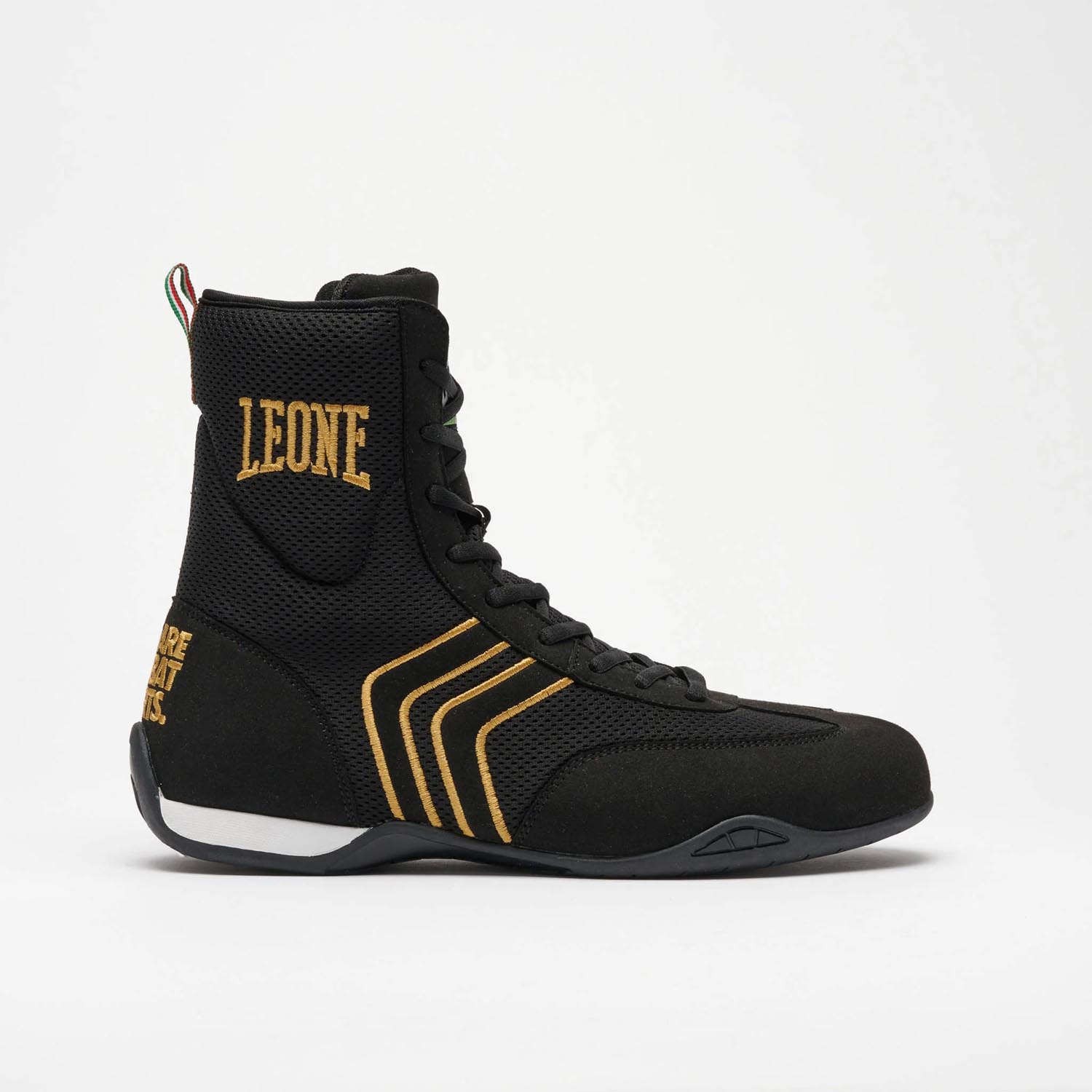 LEONE Boxing Shoes, Hermes, black-gold, 41