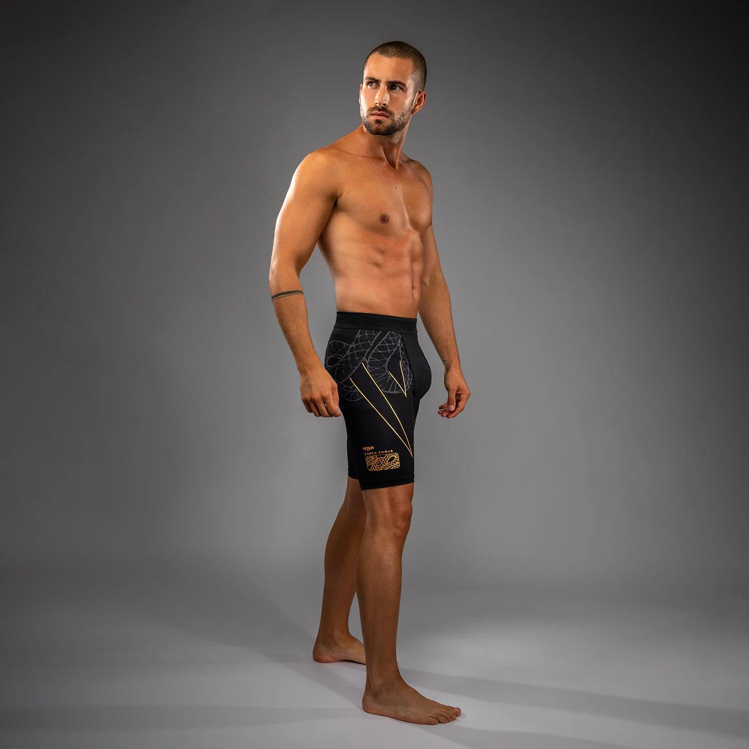 VENUM Compression Shorts, Serpenti, black-gold, XXL
